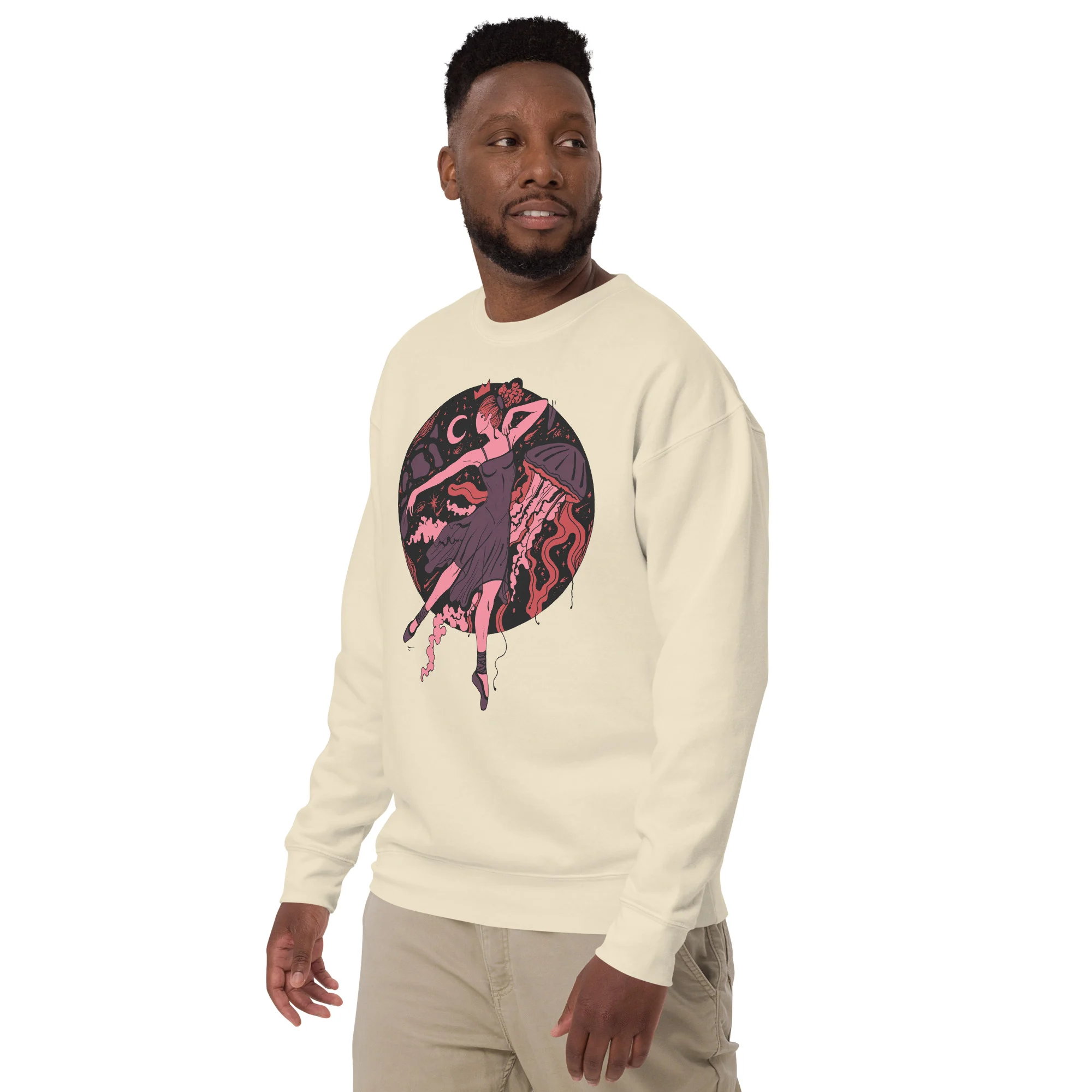 Amber and Rose The Oceanic Dancer | Ballerina Drawing Sweatshirt - Image 5