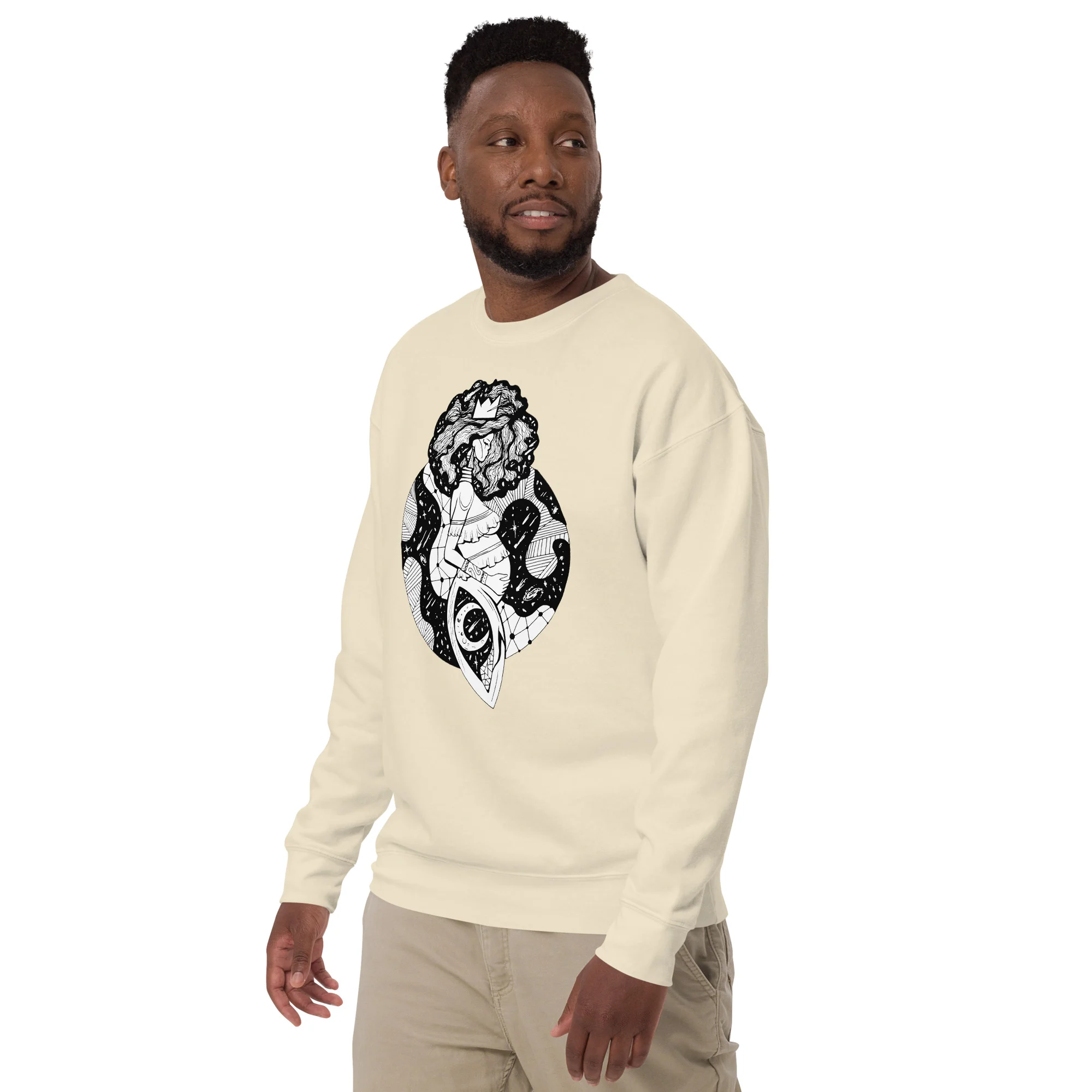 Birth of Sahelle | Art gift for Mom Sweatshirt - Image 5