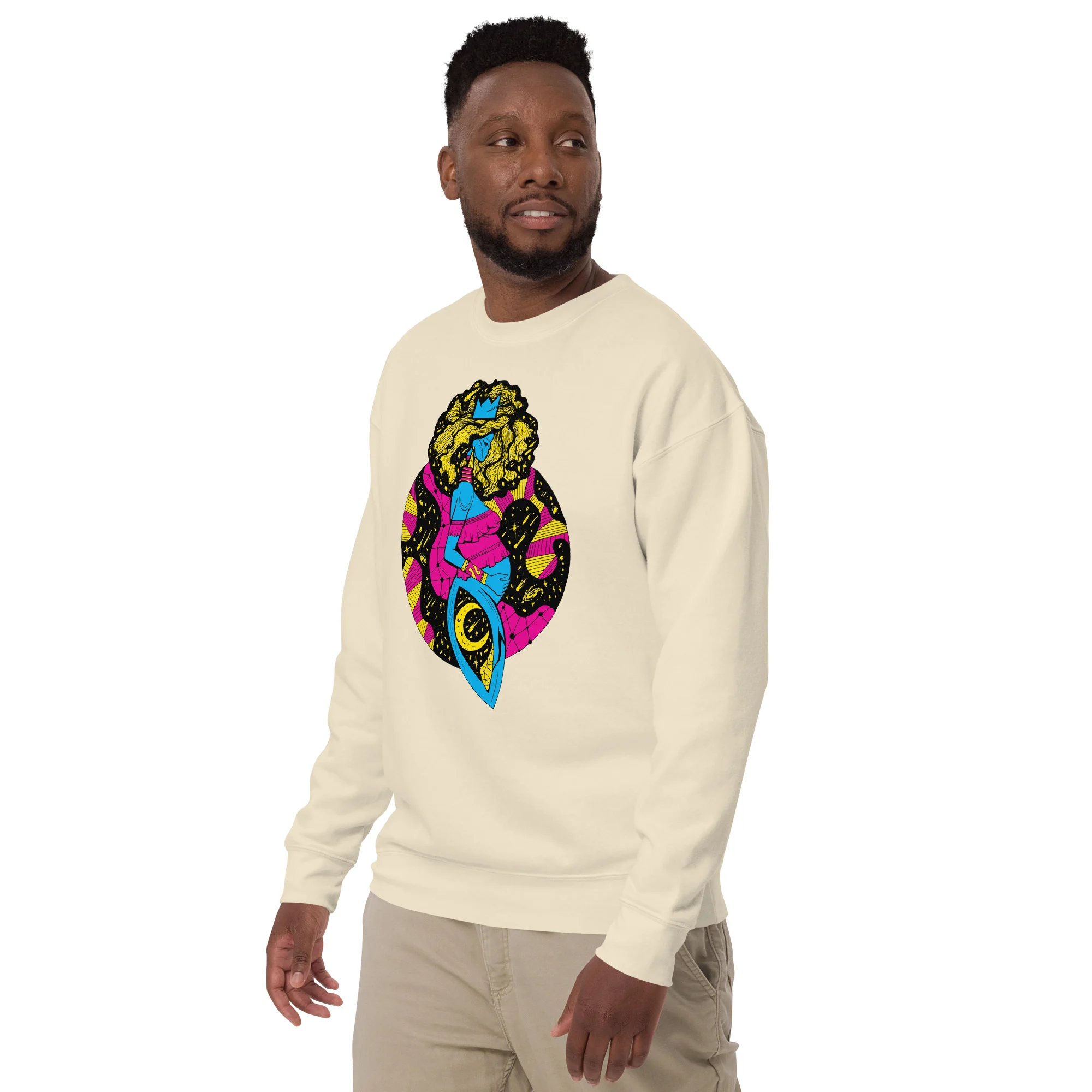 CMYK Birth of Sahelle | Art gift for Mom Sweatshirt - Image 5