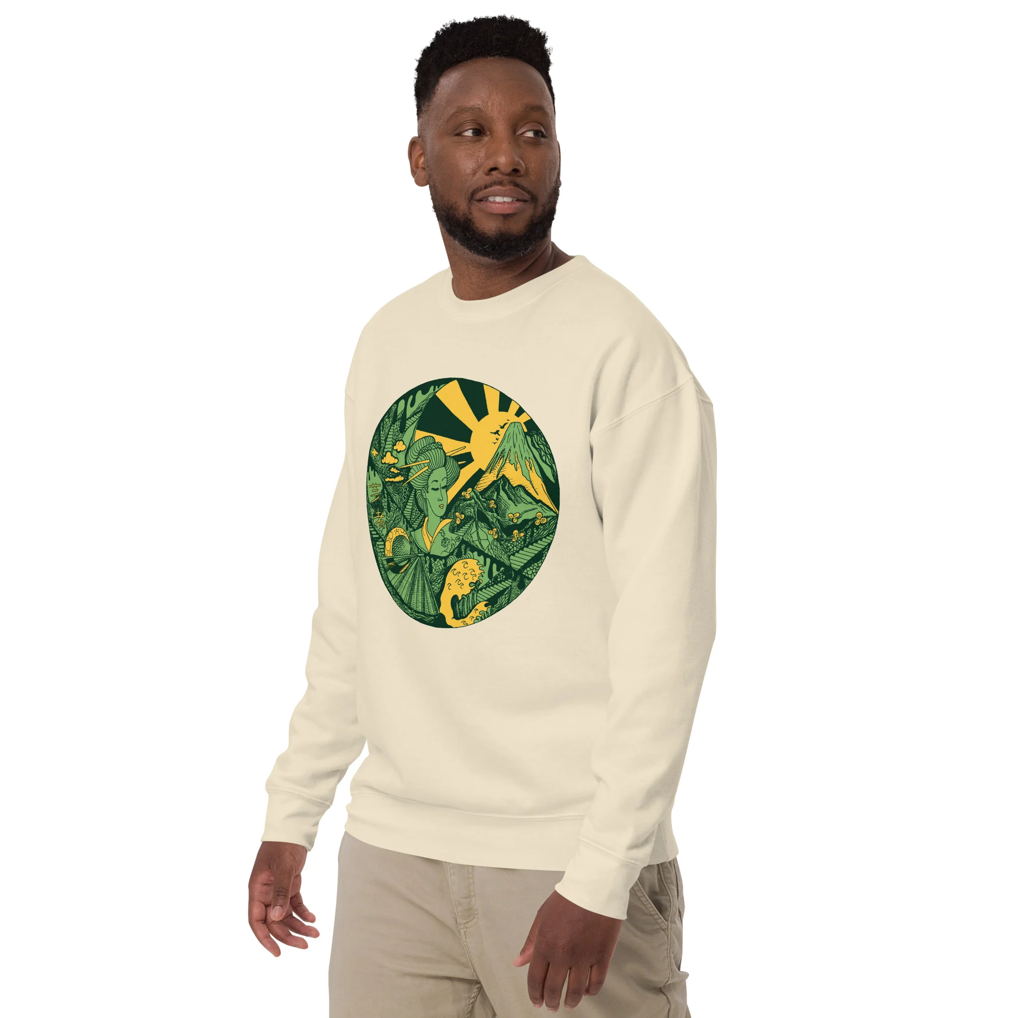 Forrest Green Dreaming of Japan - Japanese Circle Sweatshirt - Image 5