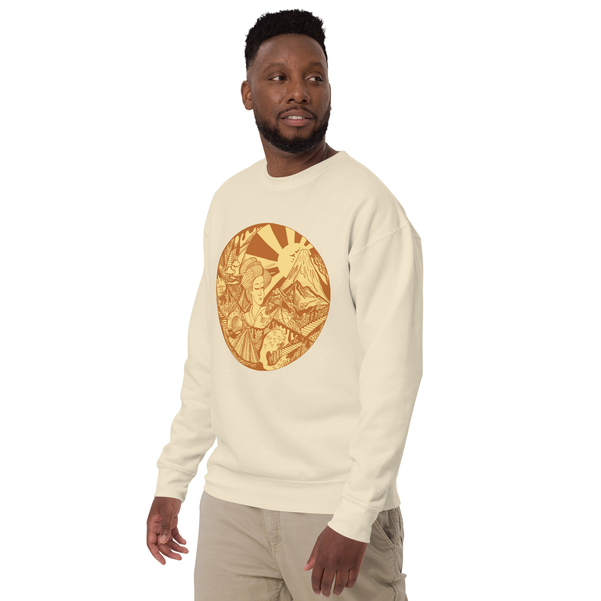 Terracotta Dreaming of Japan - Japanese Circle Sweatshirt - Image 5