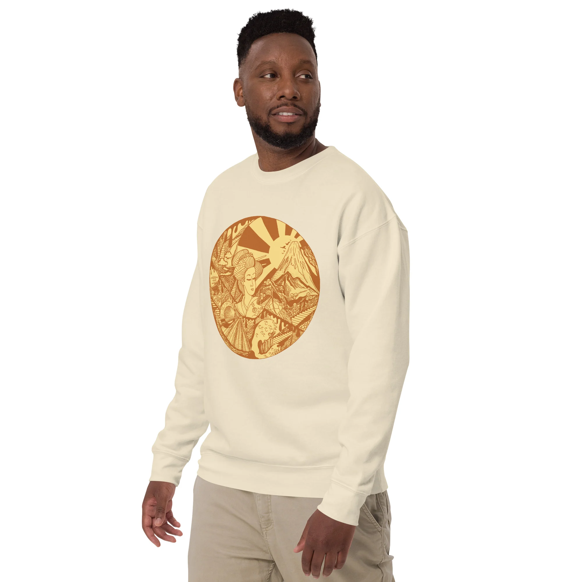 Terracotta Dreaming of Japan - Japanese Circle Sweatshirt - Image 5