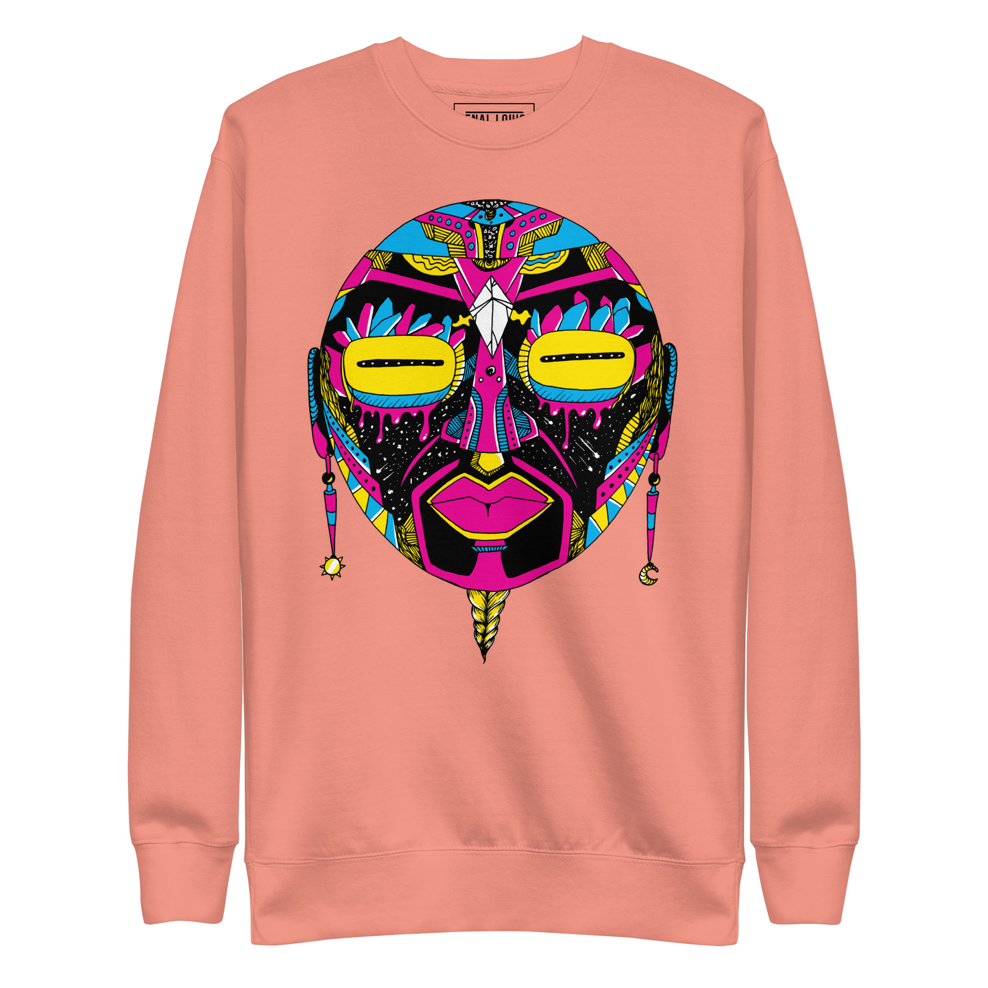 CMYK African Mask No. 2 - African Sweatshirt - Image 7