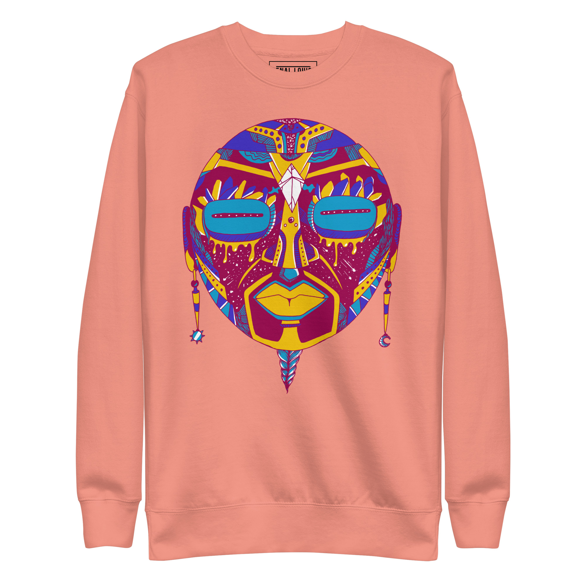 Triadic African Mask No. 2 - African Sweatshirt - Image 7