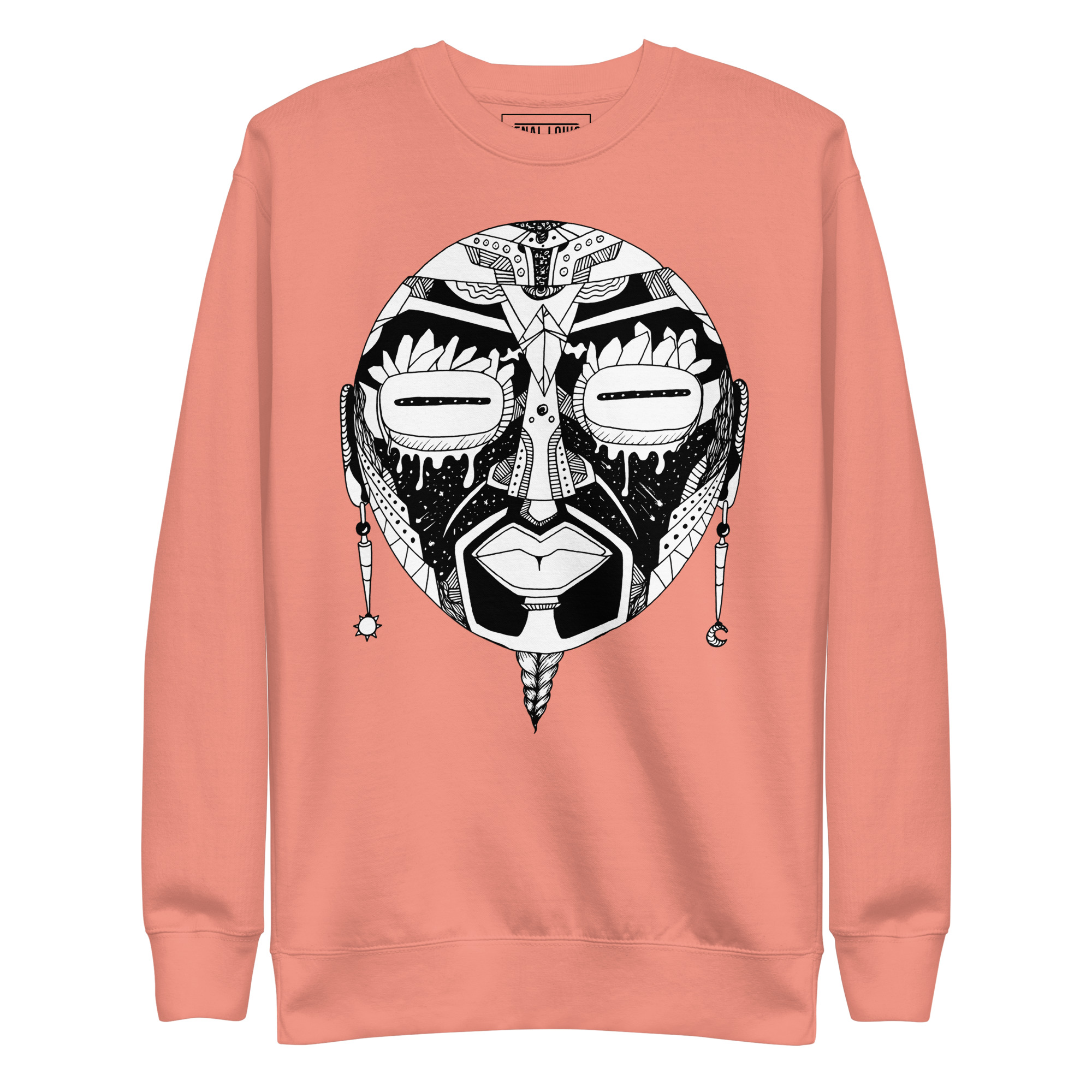 African Mask No. 2 - African Sweatshirt - Image 7