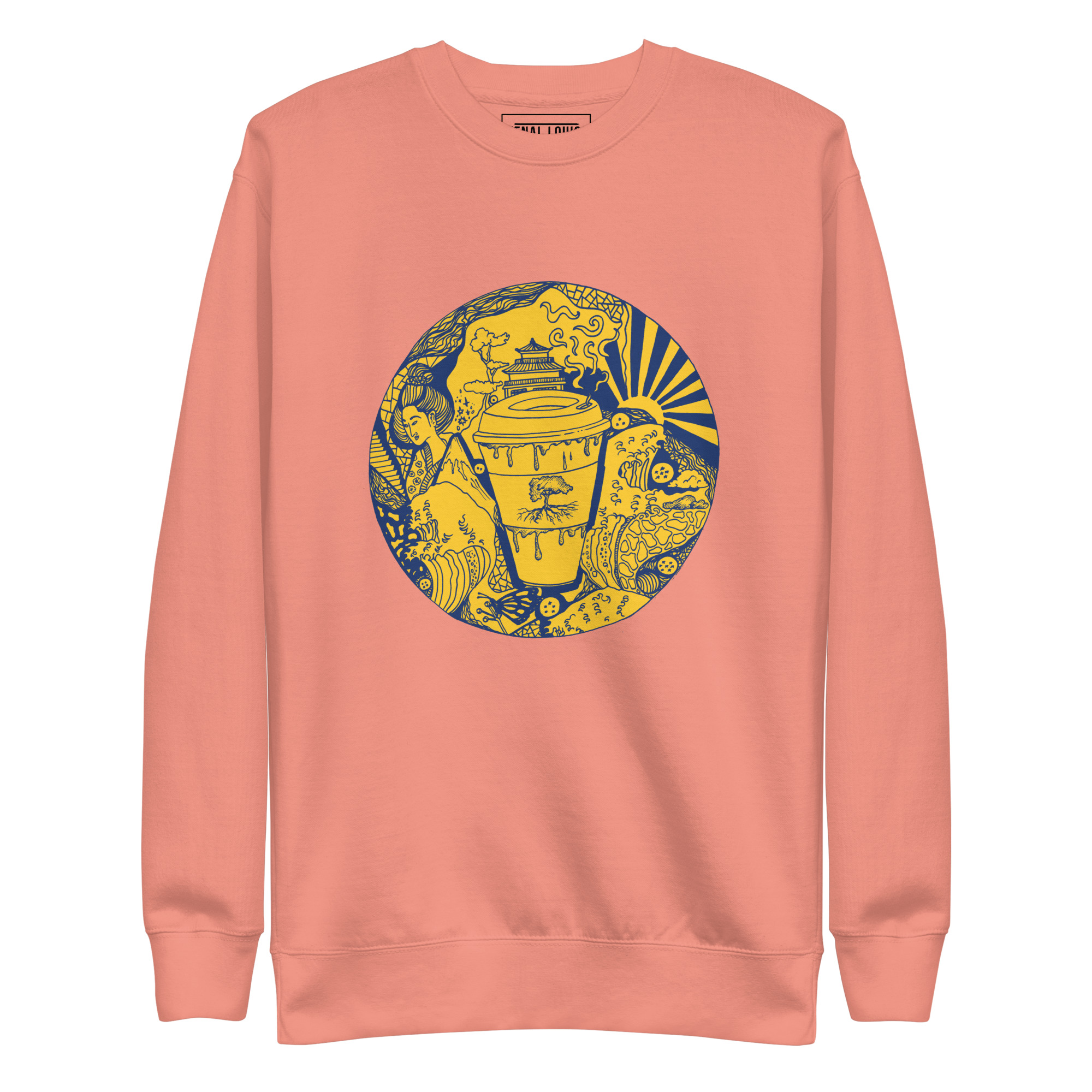Navy Yellow Coffee in Japan - Coffee Sweatshirt - Image 7