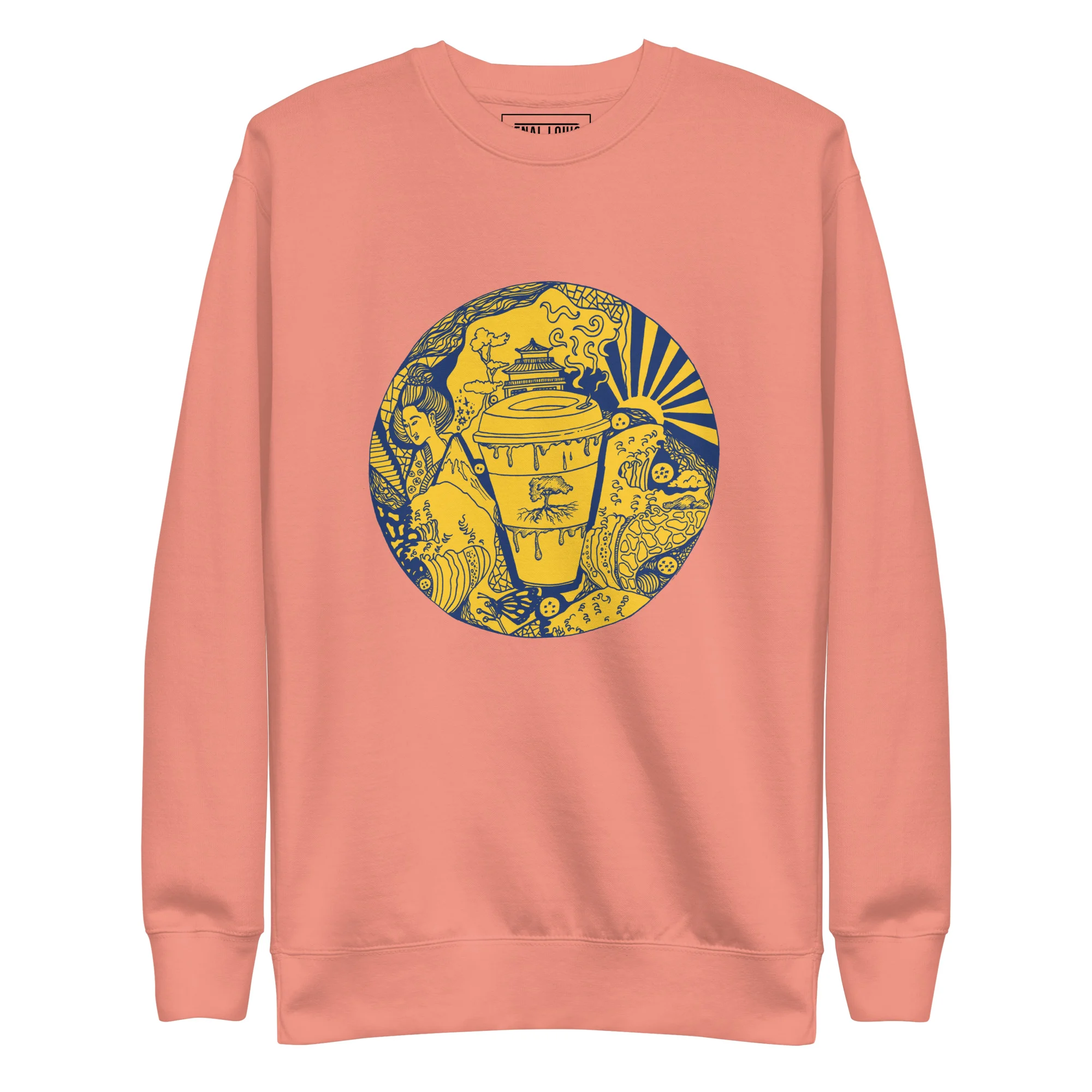 Navy Yellow Coffee in Japan - Coffee Sweatshirt - Image 7