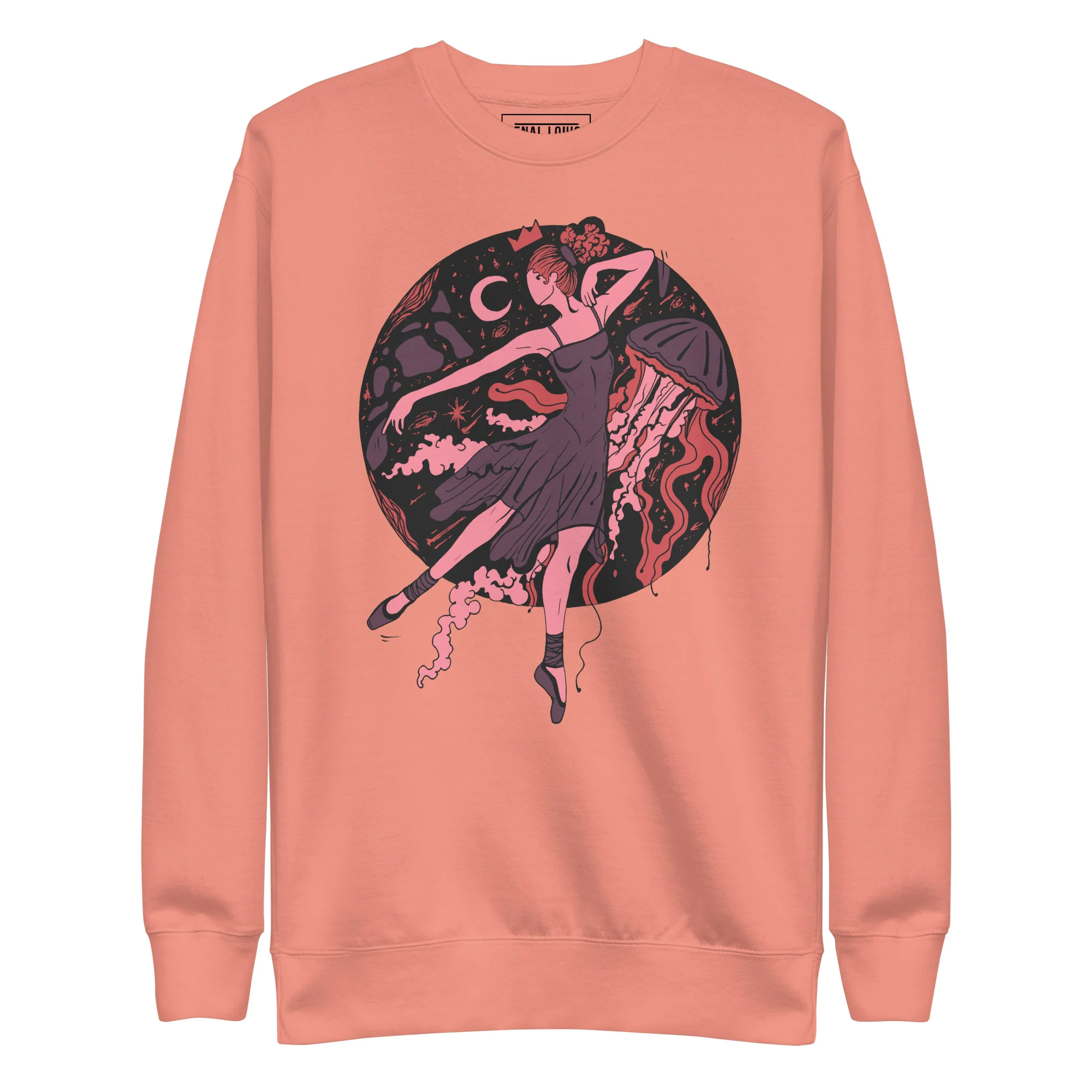 Amber and Rose The Oceanic Dancer | Ballerina Drawing Sweatshirt - Image 7