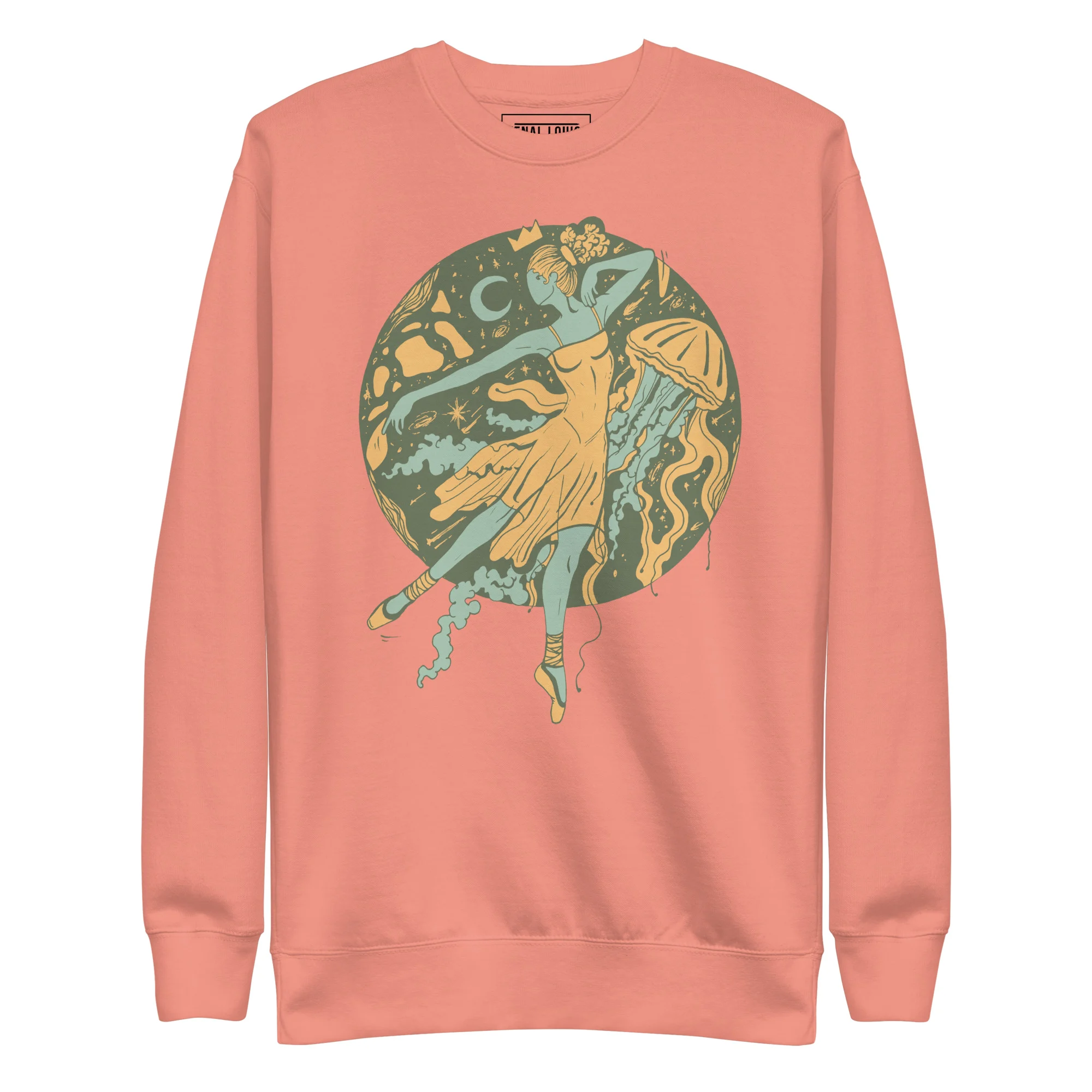 Sage Green The Oceanic Dancer | Ballerina Drawing Sweatshirt - Image 7