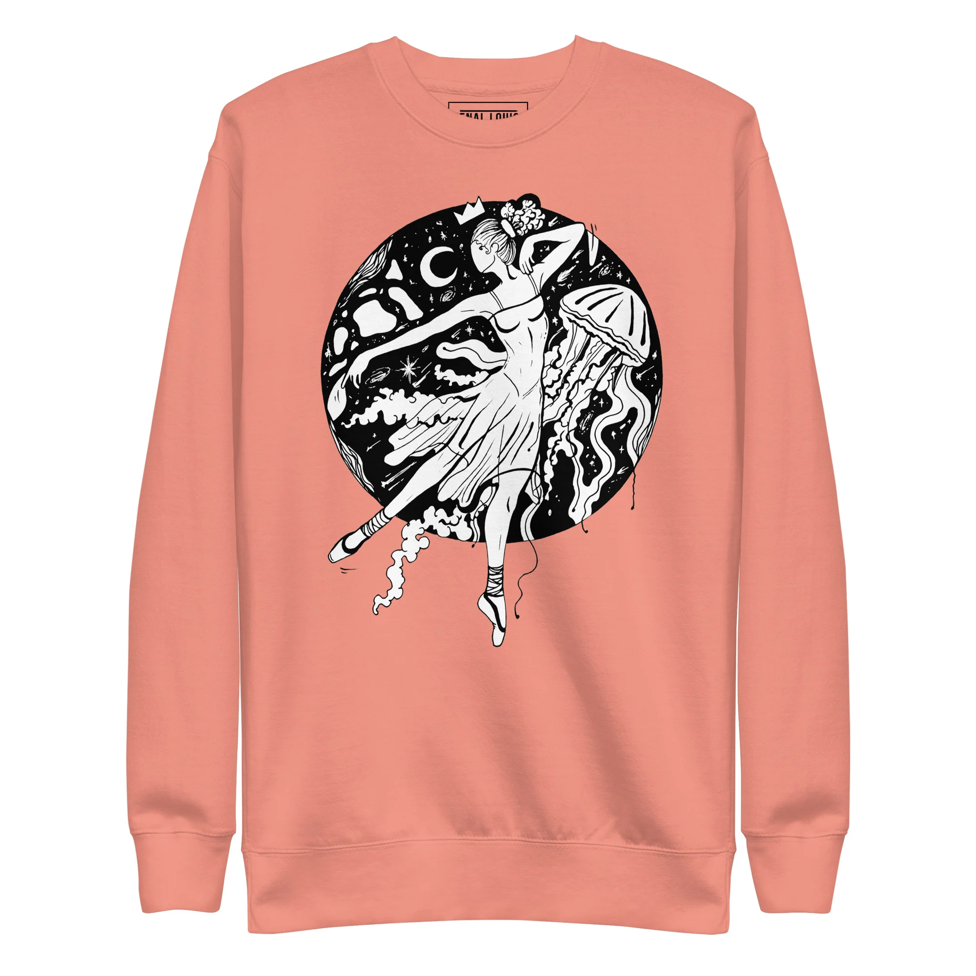 The Oceanic Dancer | Ballerina Drawing Sweatshirt - Image 7