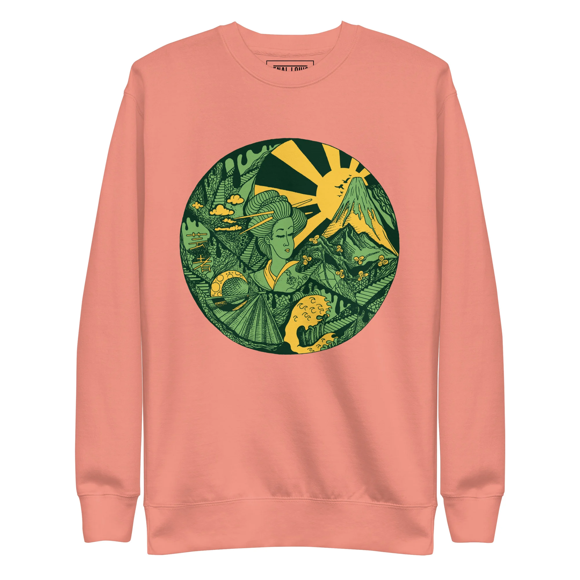 Forrest Green Dreaming of Japan - Japanese Circle Sweatshirt - Image 7