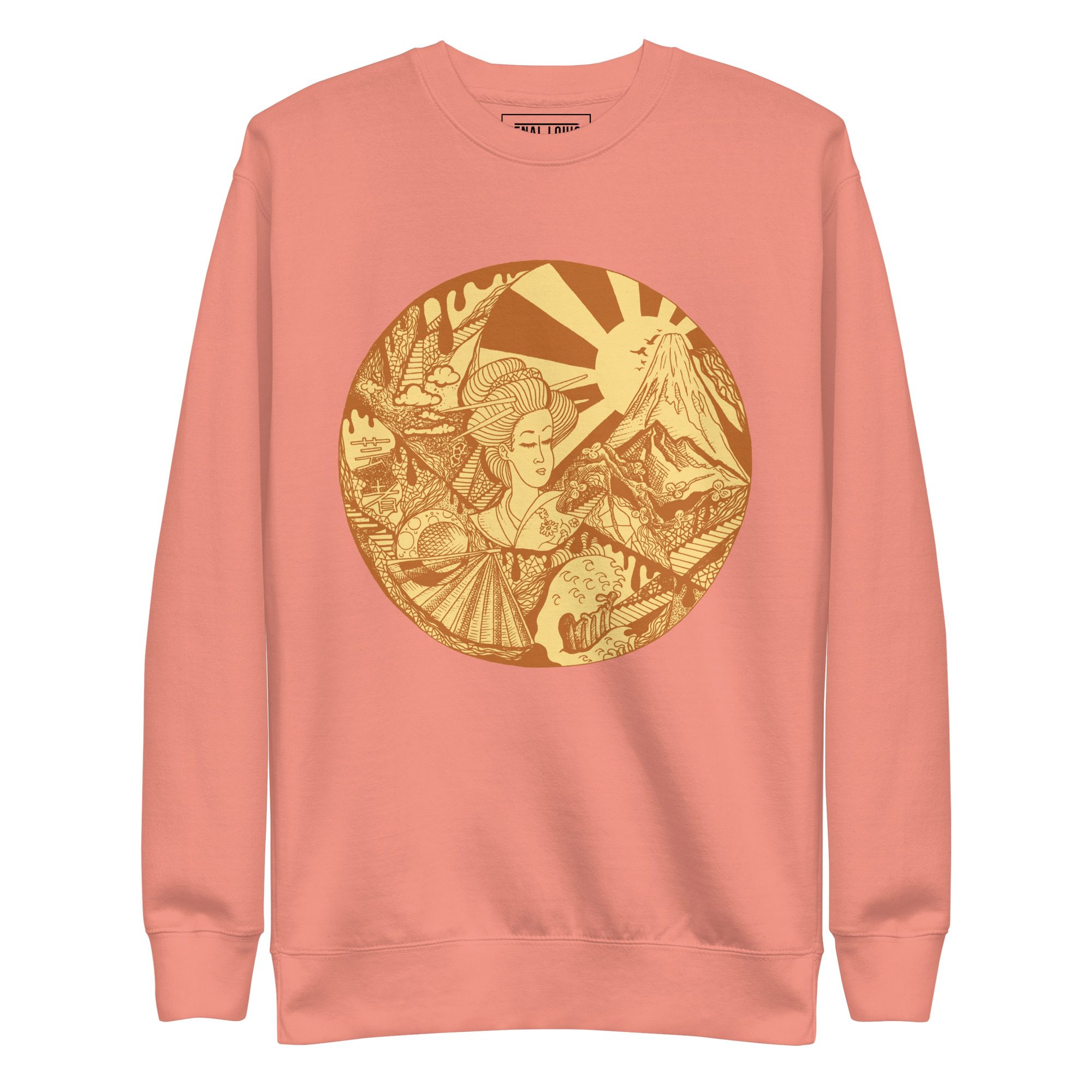 Terracotta Dreaming of Japan - Japanese Circle Sweatshirt - Image 7