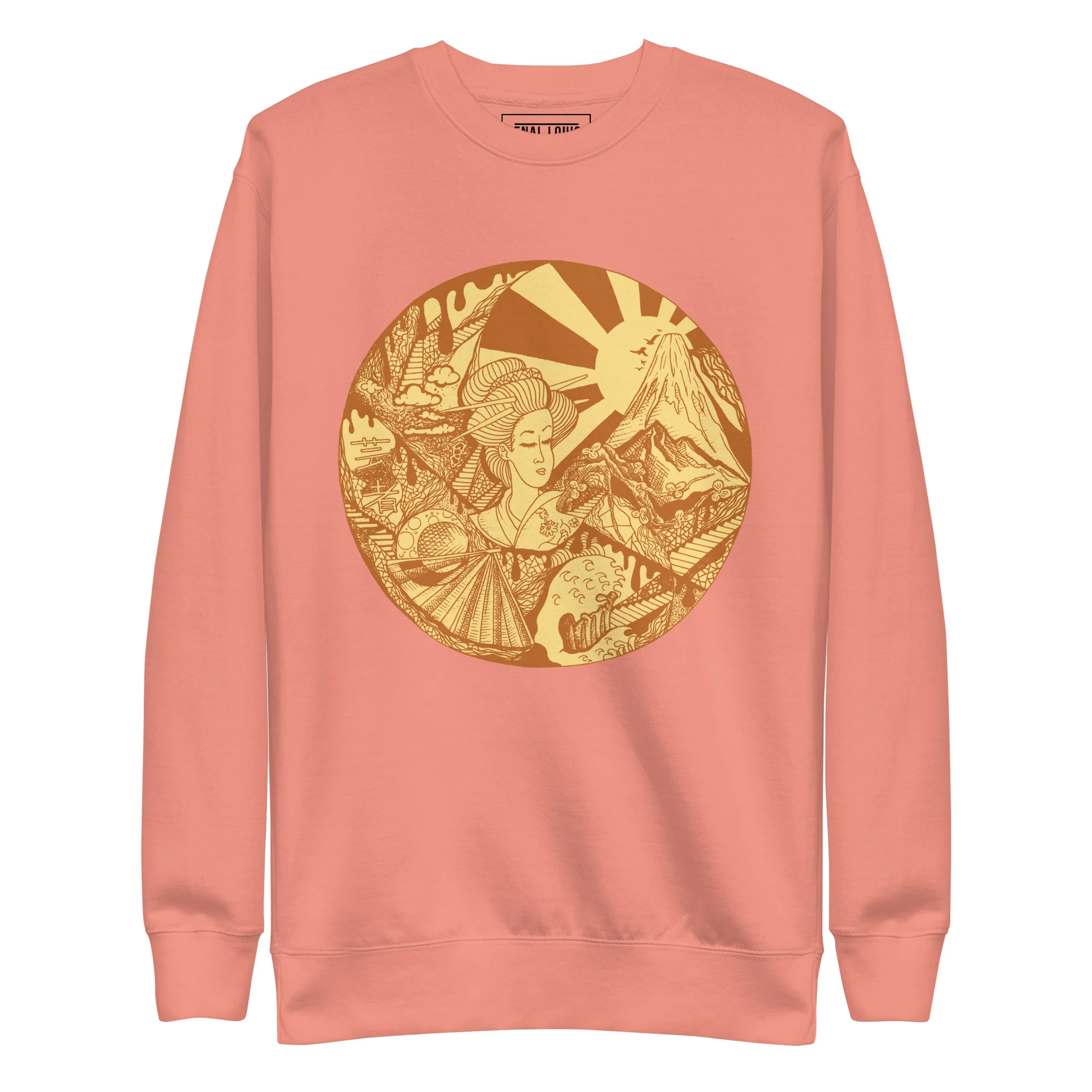 Terracotta Dreaming of Japan - Japanese Circle Sweatshirt - Image 7