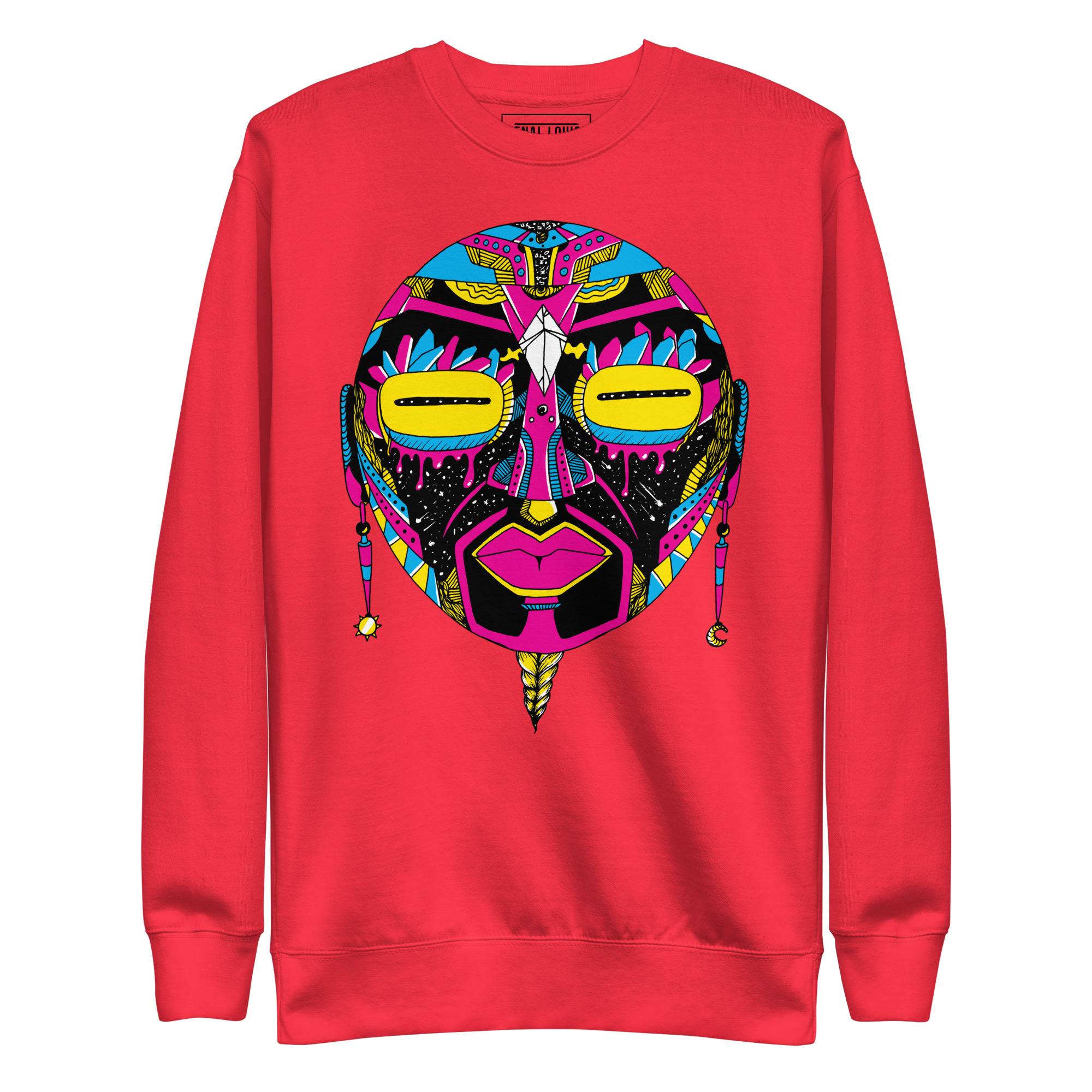 CMYK African Mask No. 2 - African Sweatshirt - Image 6