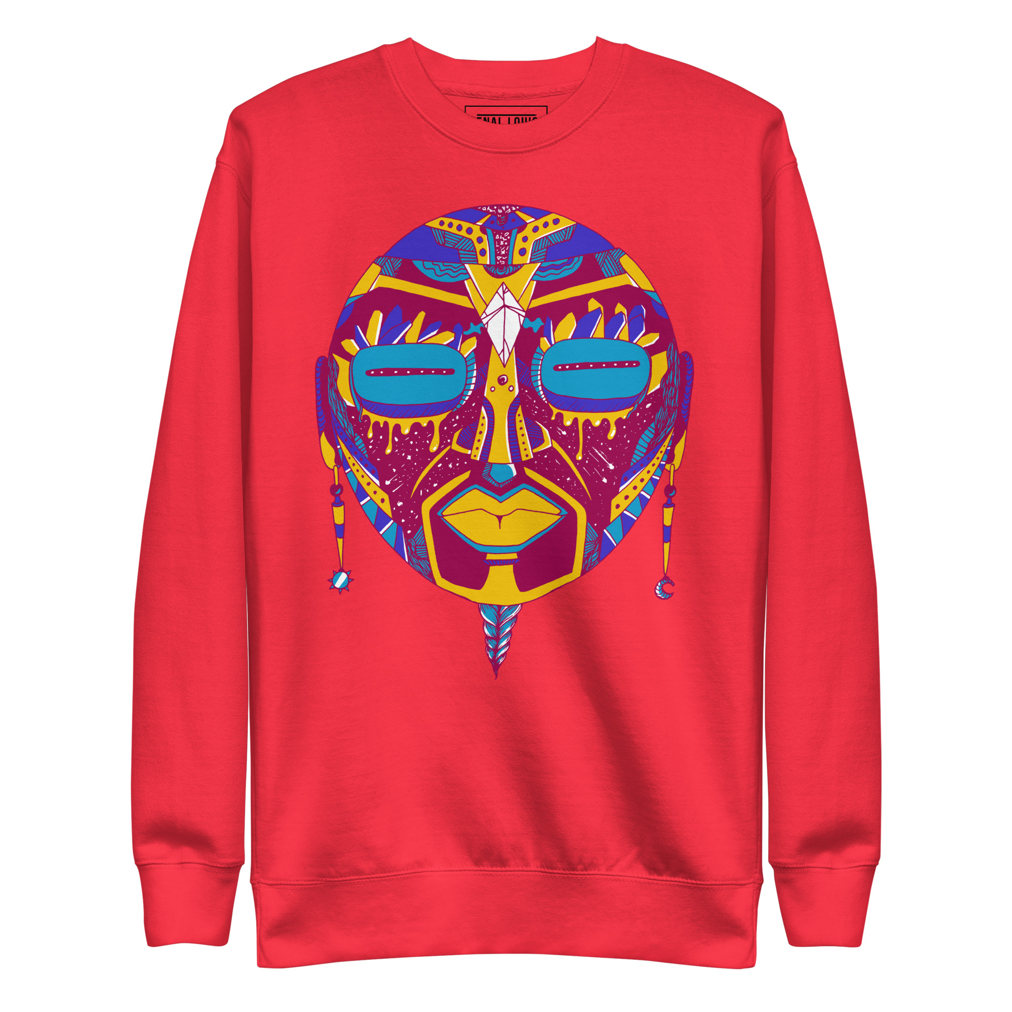 Triadic African Mask No. 2 - African Sweatshirt - Image 6
