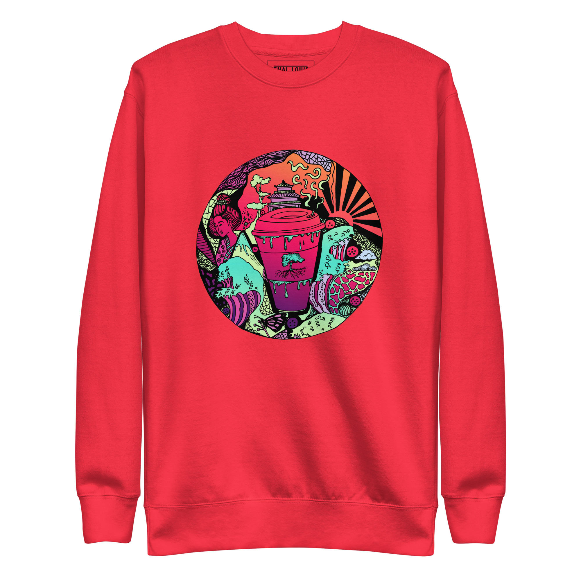 Blue Red Blend Coffee in Japan - Coffee Sweatshirt - Image 6