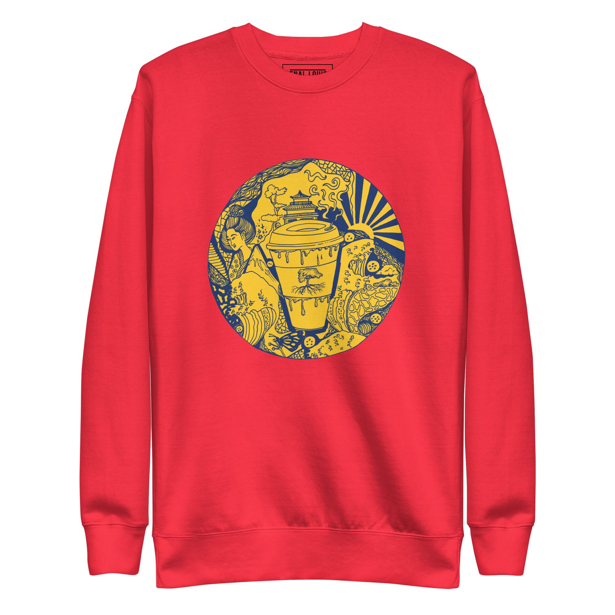 Navy Yellow Coffee in Japan - Coffee Sweatshirt - Image 6