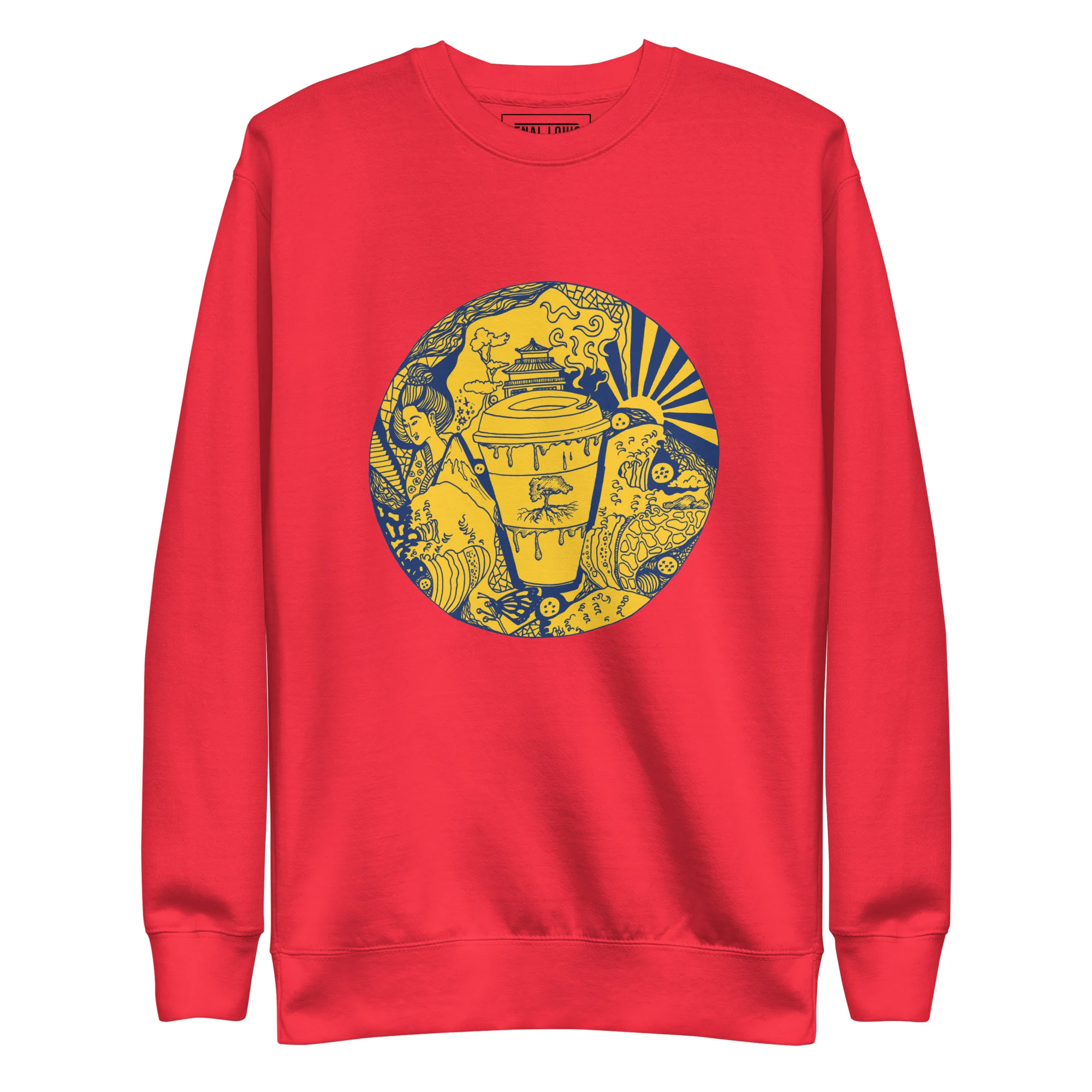 Navy Yellow Coffee in Japan - Coffee Sweatshirt - Image 6