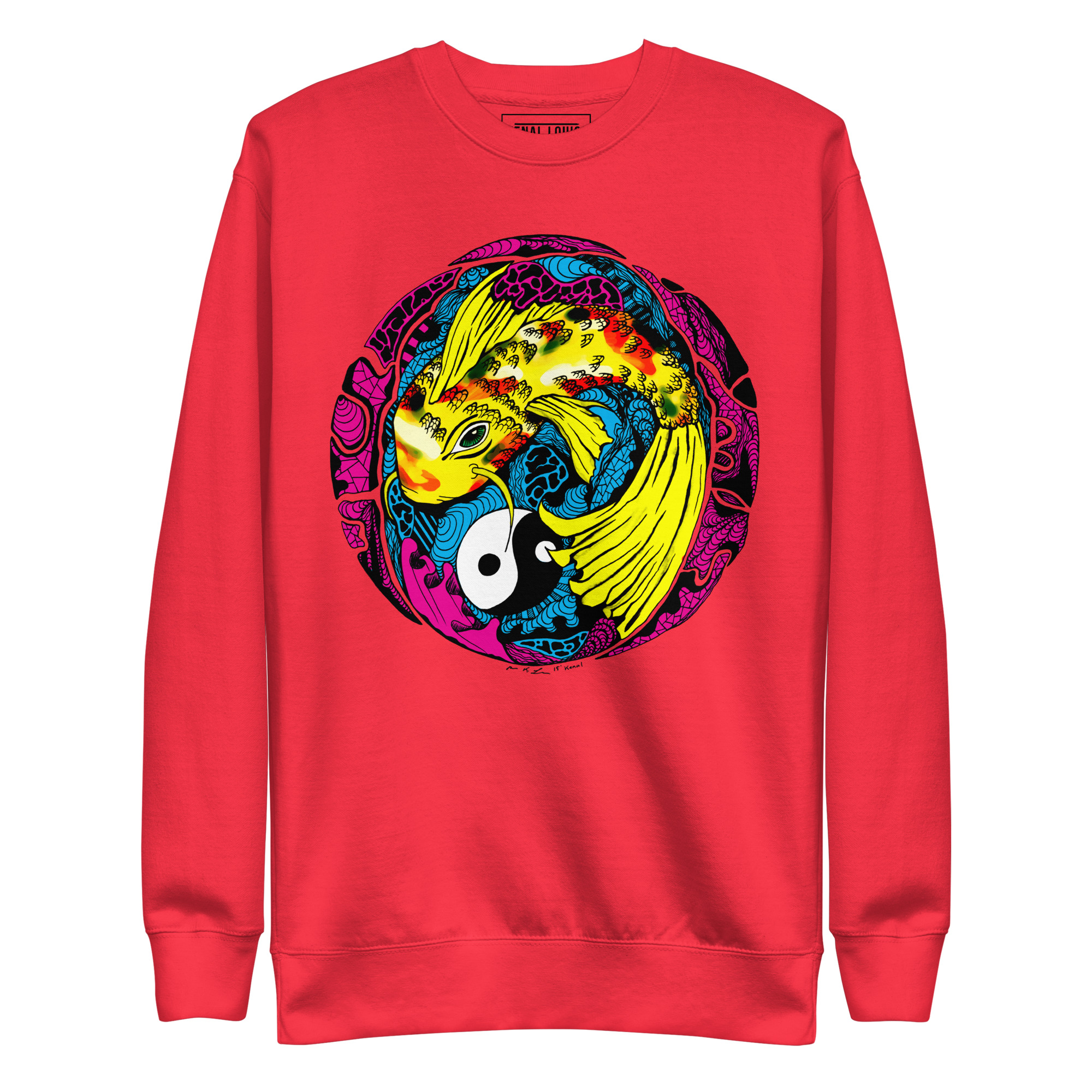 CMYK Koi of Balance - Koi Fish Sweatshirt - Image 6