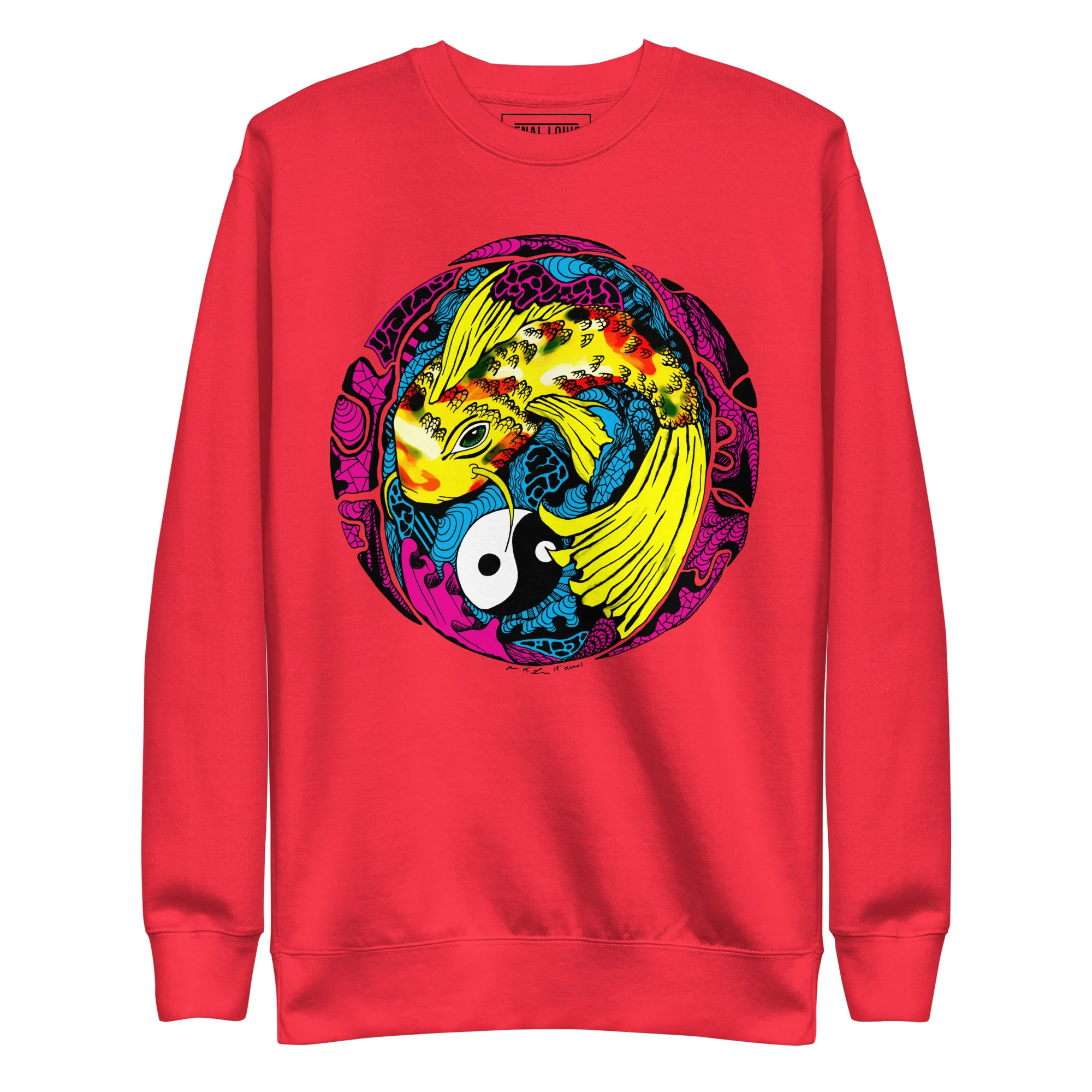 CMYK Koi of Balance - Koi Fish Sweatshirt - Image 6