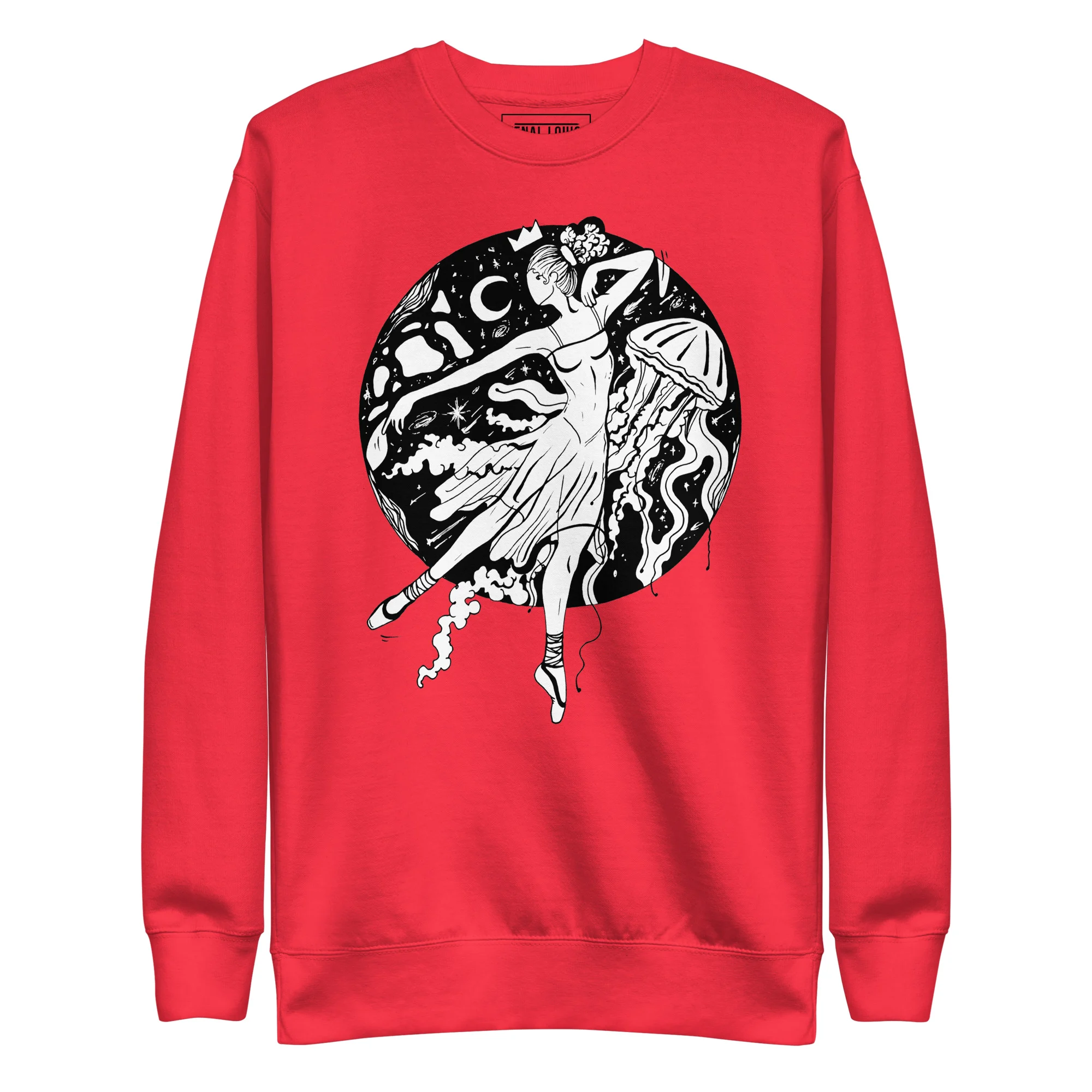 The Oceanic Dancer | Ballerina Drawing Sweatshirt - Image 6