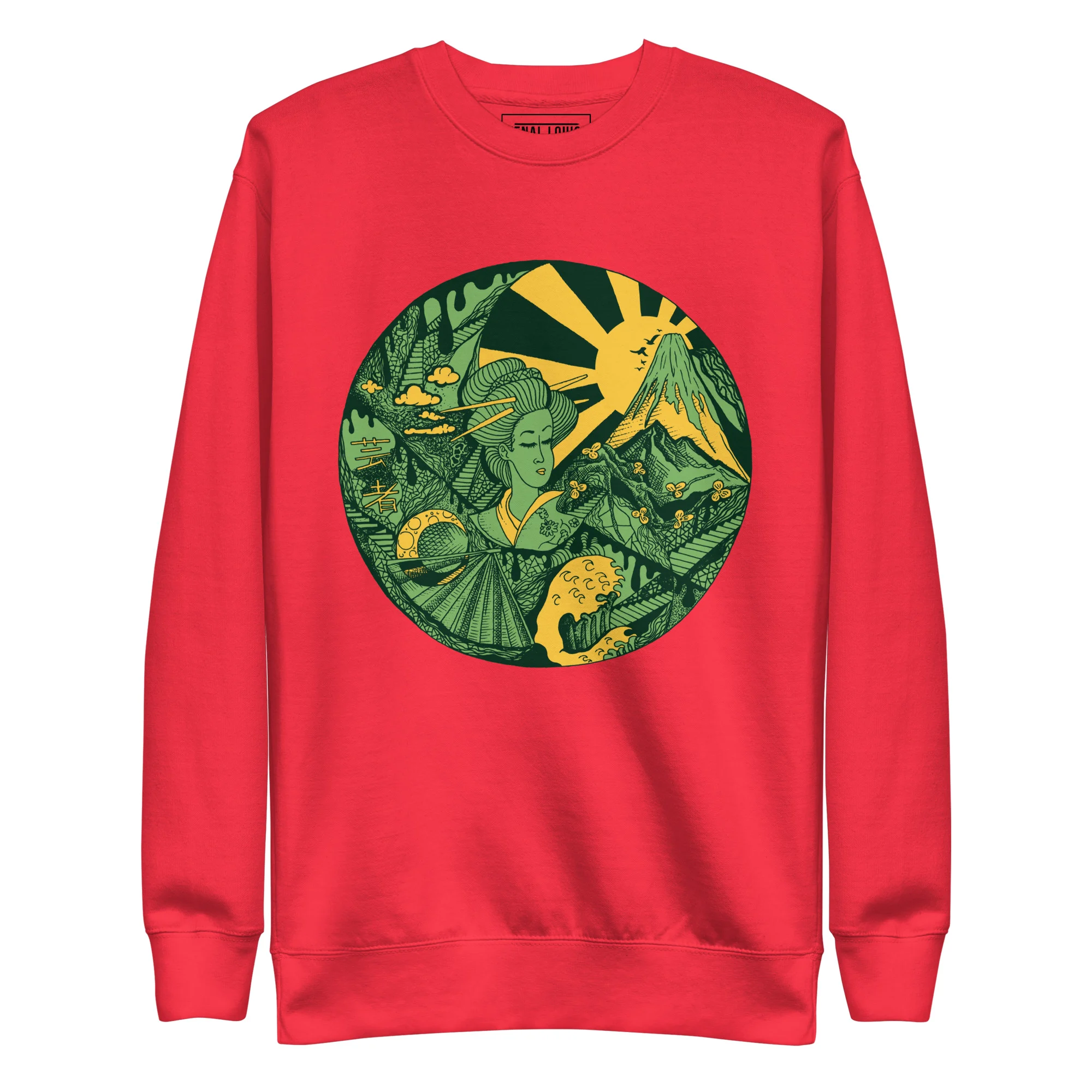 Forrest Green Dreaming of Japan - Japanese Circle Sweatshirt - Image 6