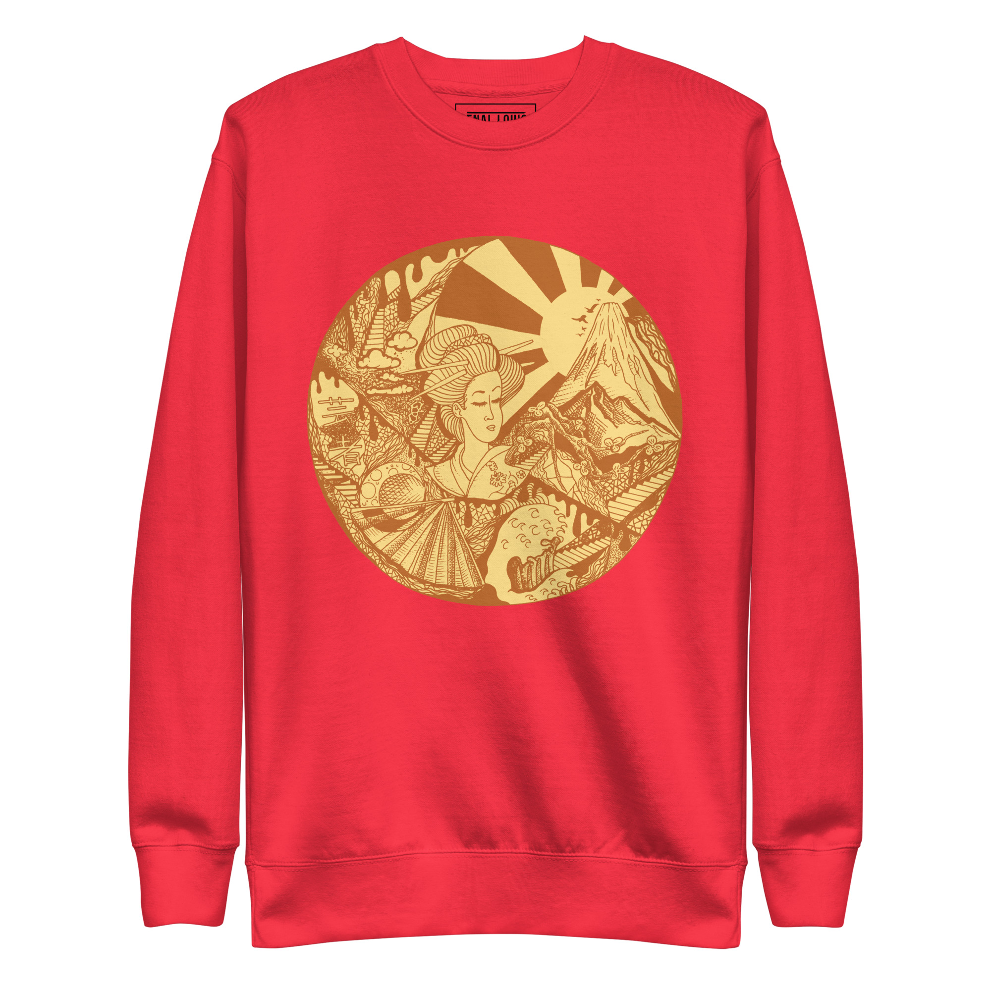 Terracotta Dreaming of Japan - Japanese Circle Sweatshirt - Image 6