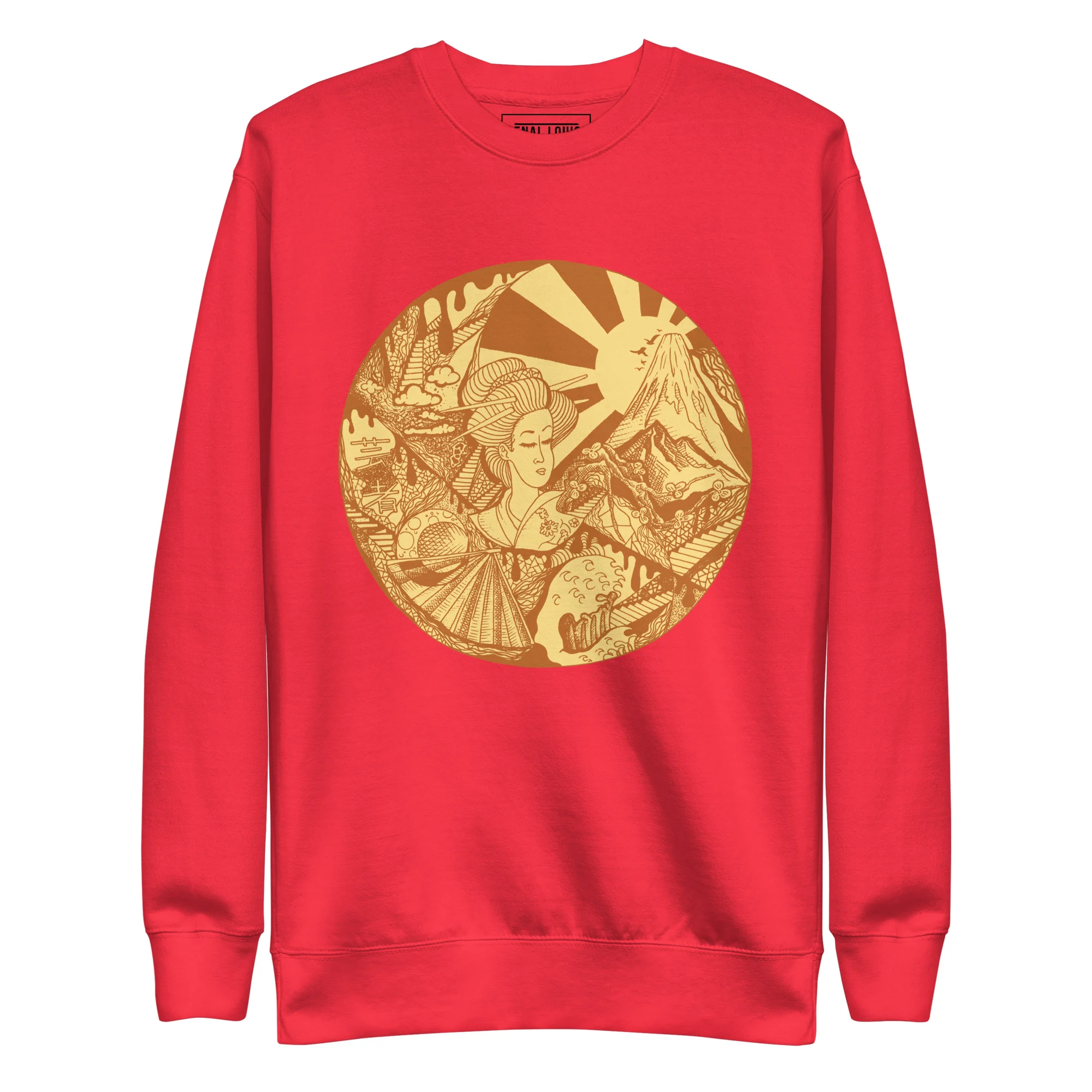 Terracotta Dreaming of Japan - Japanese Circle Sweatshirt - Image 6