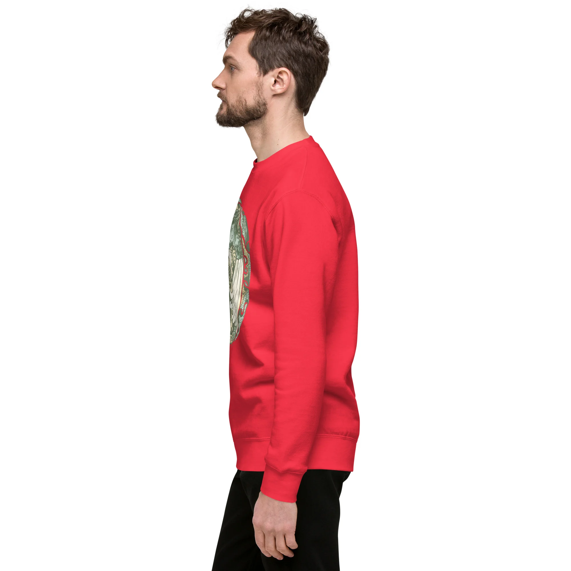 Sage Green Koi of Balance - Koi Fish Sweatshirt - Image 4