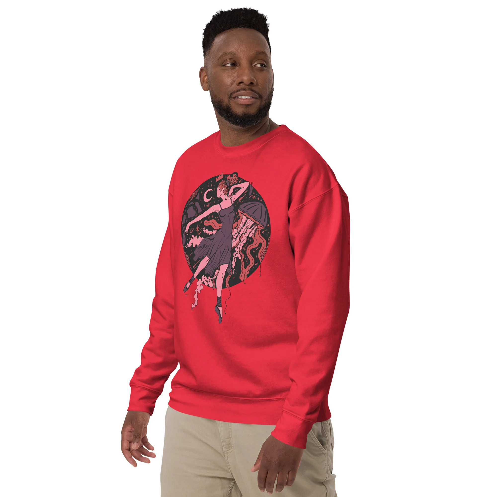 Amber and Rose The Oceanic Dancer | Ballerina Drawing Sweatshirt - Image 3