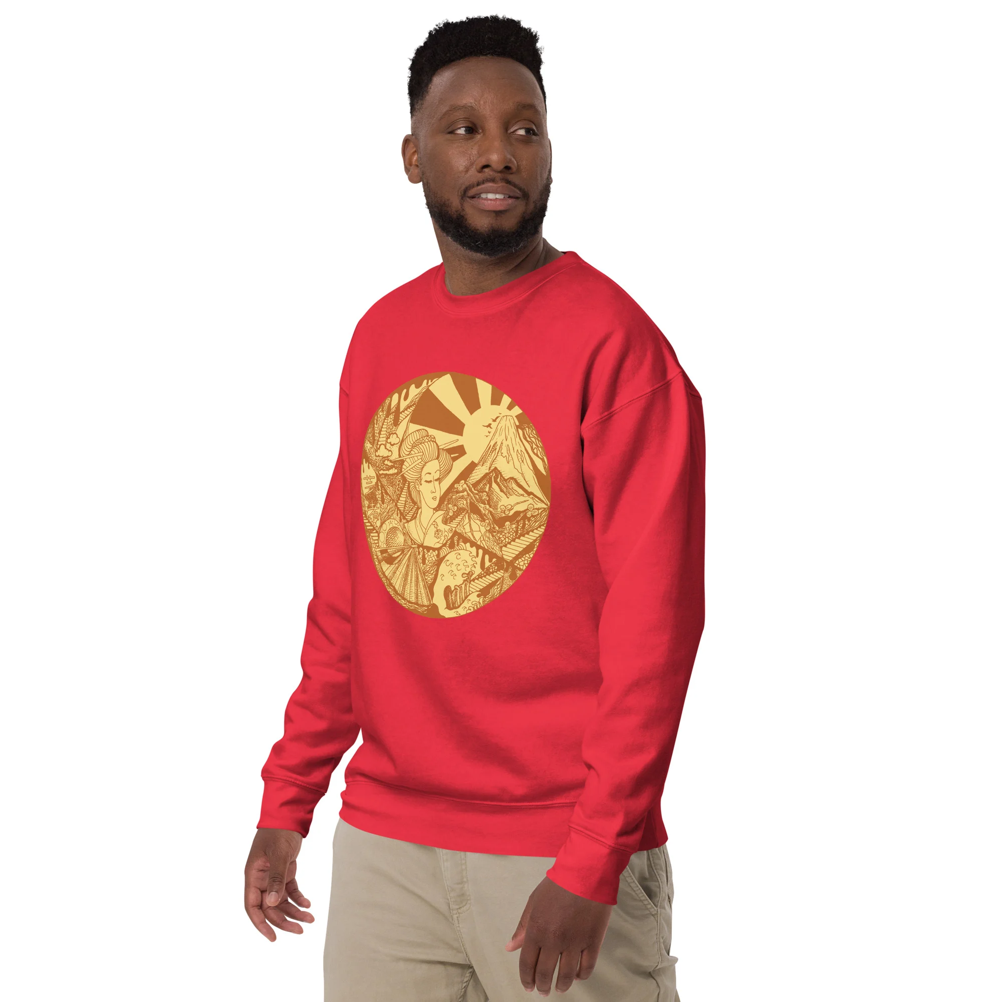 Terracotta Dreaming of Japan - Japanese Circle Sweatshirt - Image 3
