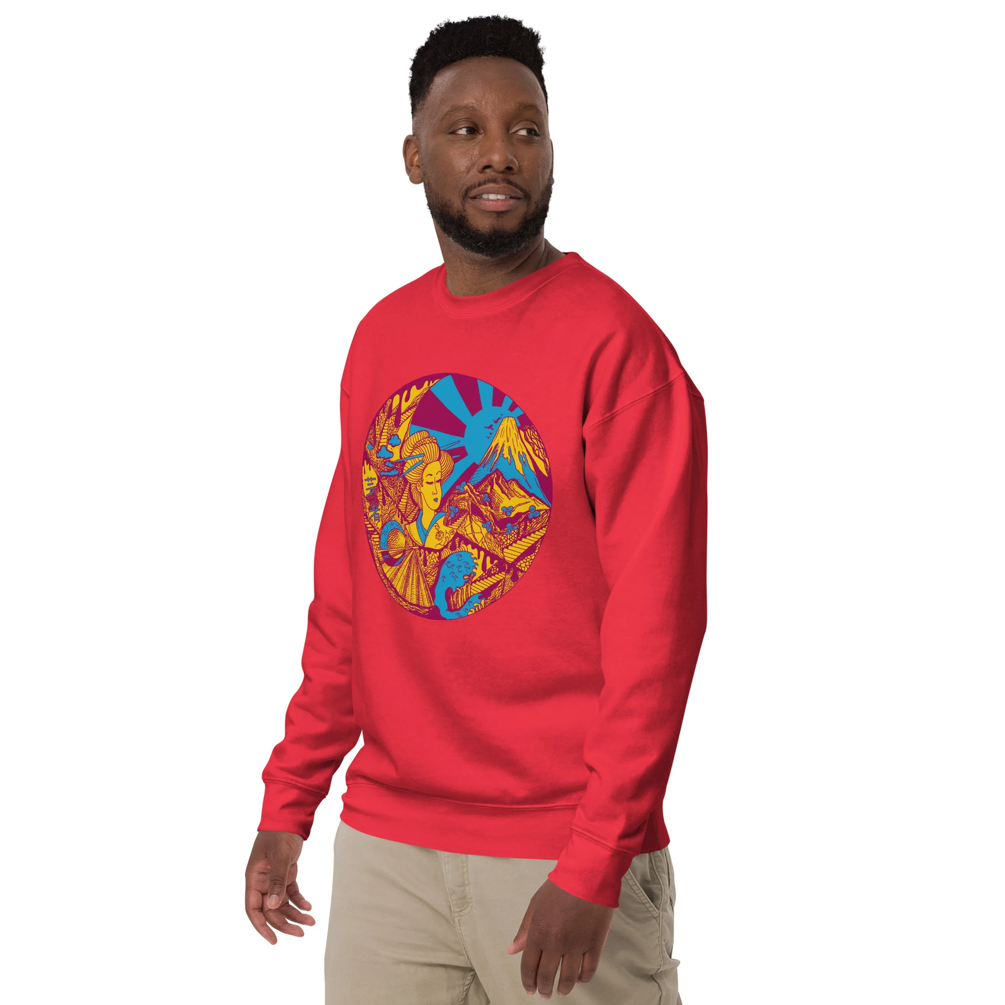 Triadic Dreaming of Japan - Japanese Circle Sweatshirt - Image 3