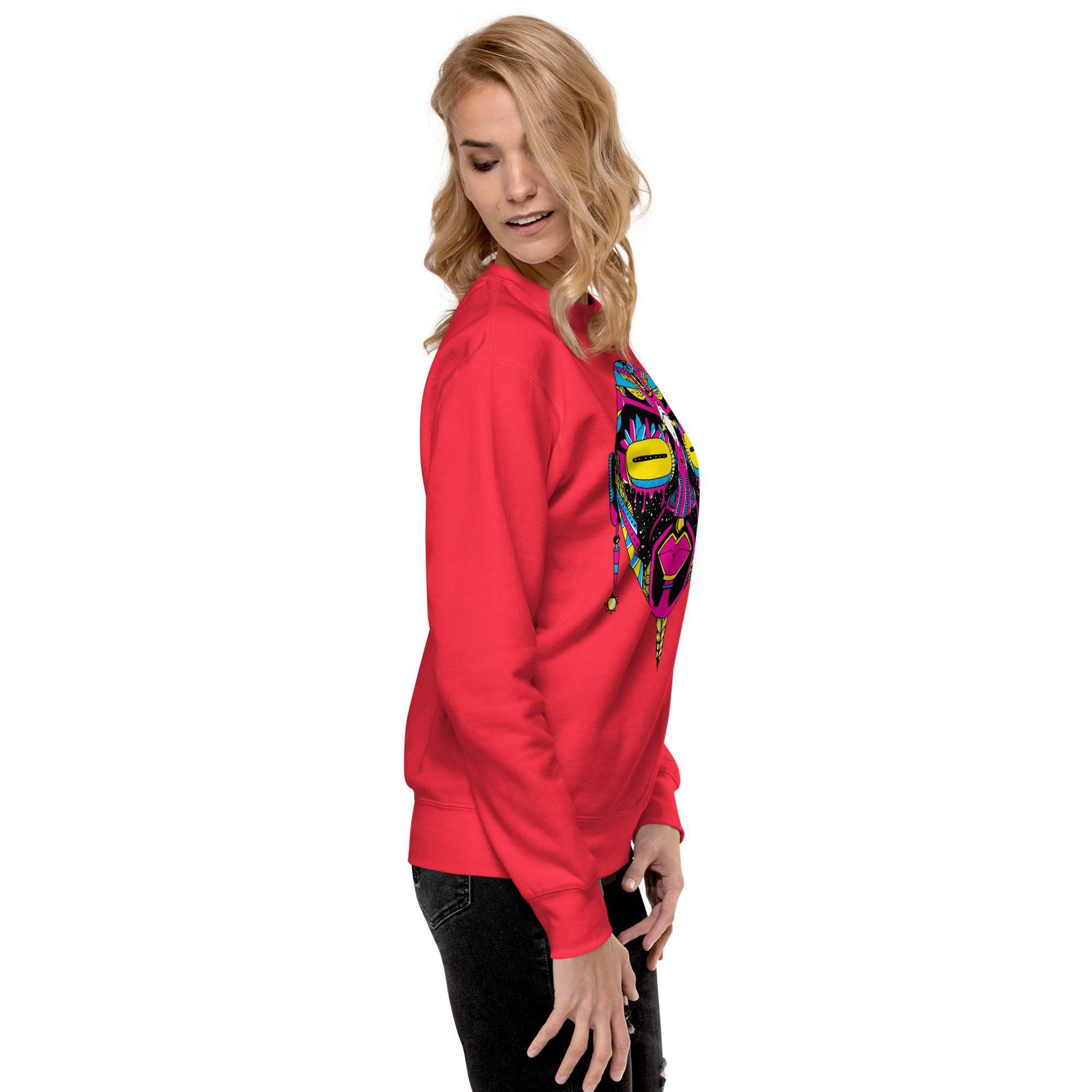 CMYK African Mask No. 2 - African Sweatshirt - Image 2