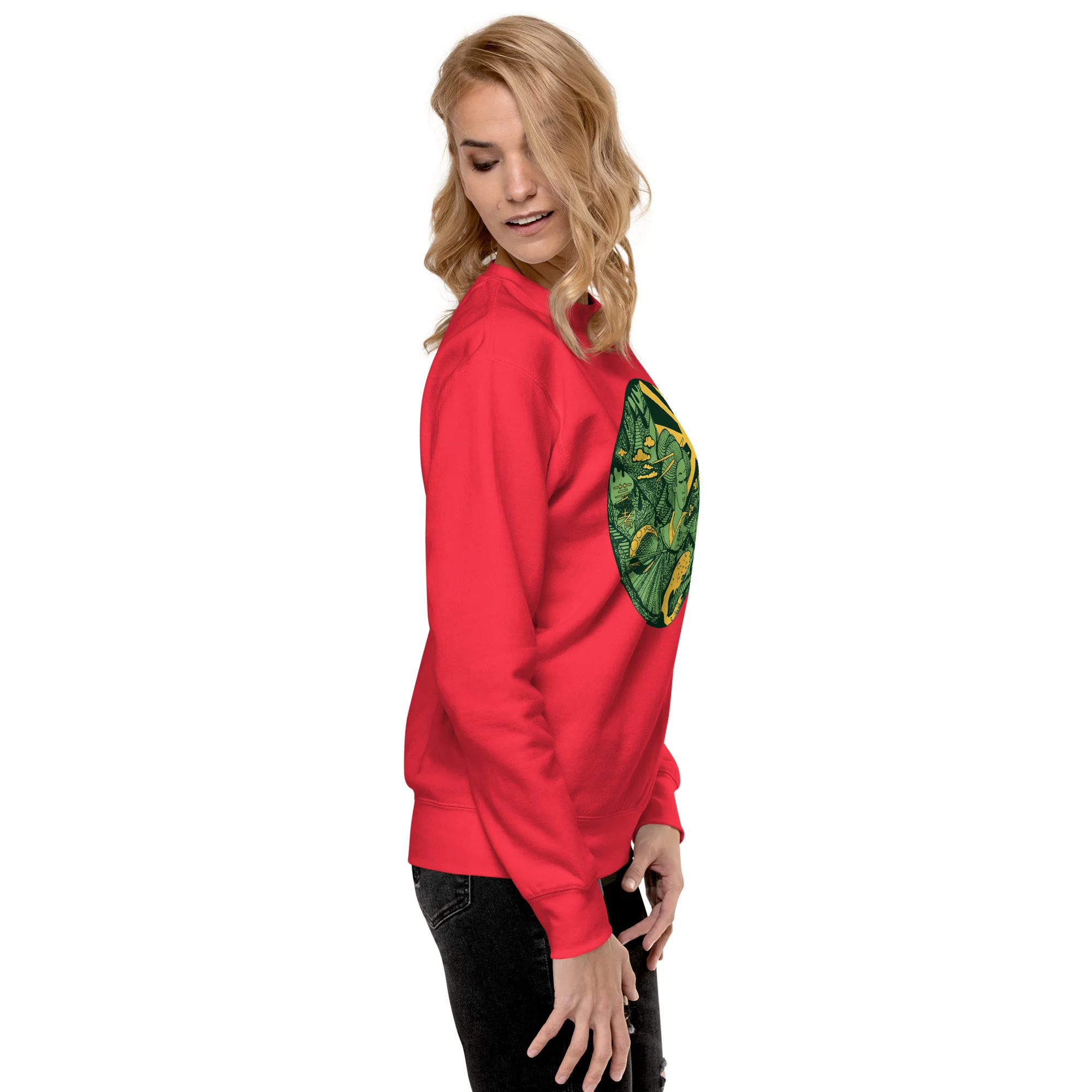 Forrest Green Dreaming of Japan - Japanese Circle Sweatshirt - Image 2