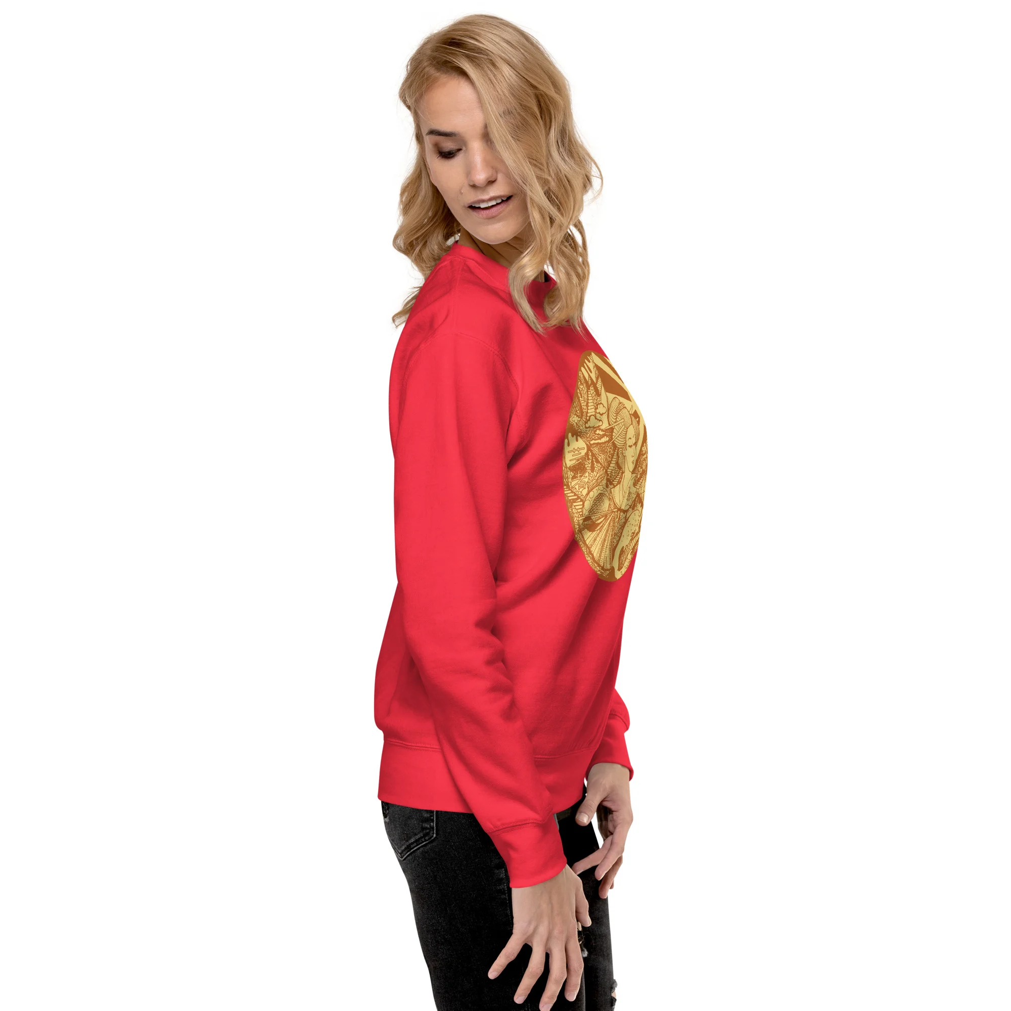 Terracotta Dreaming of Japan - Japanese Circle Sweatshirt - Image 2