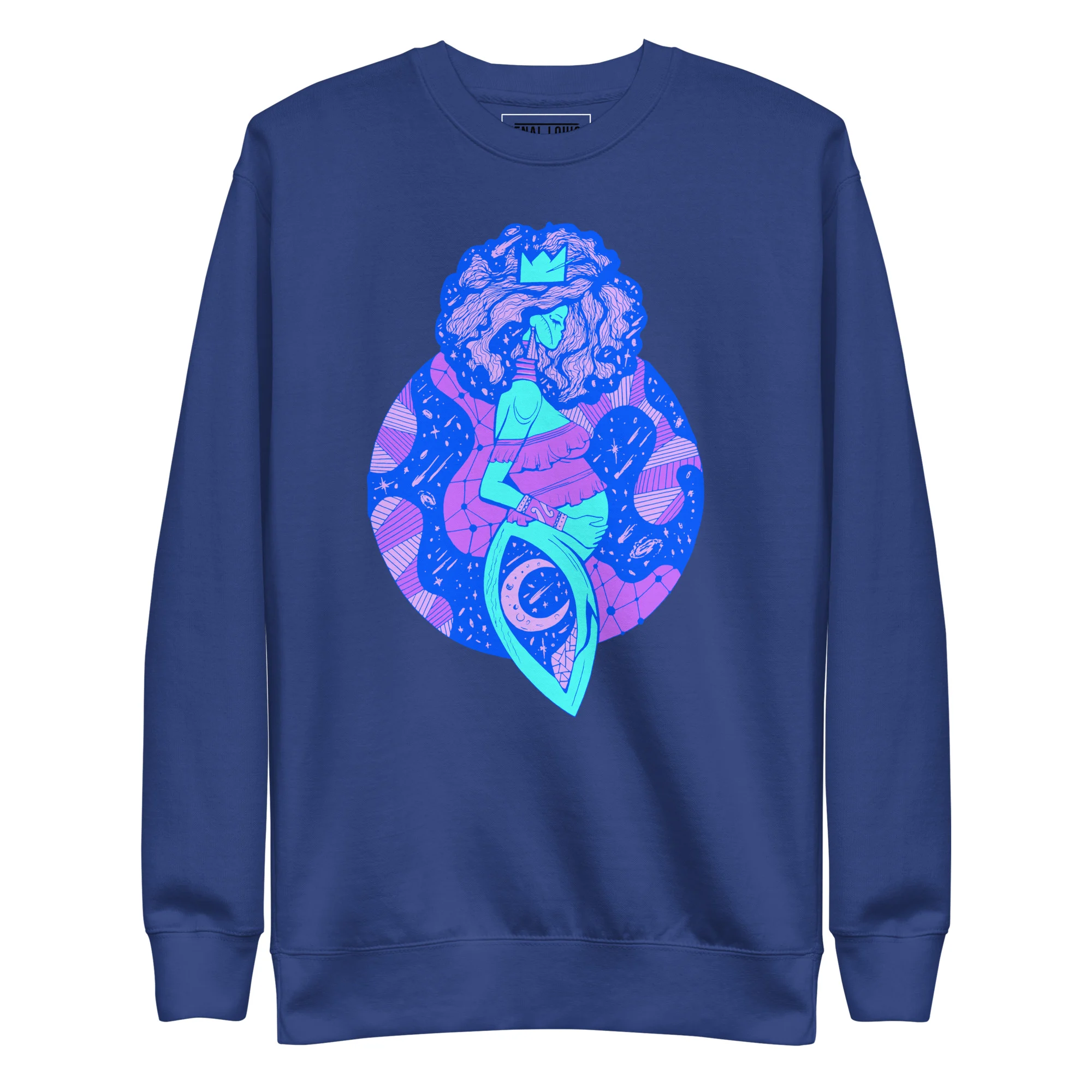 Blue Birth of Sahelle | Art gift for Mom Sweatshirt - Image 6