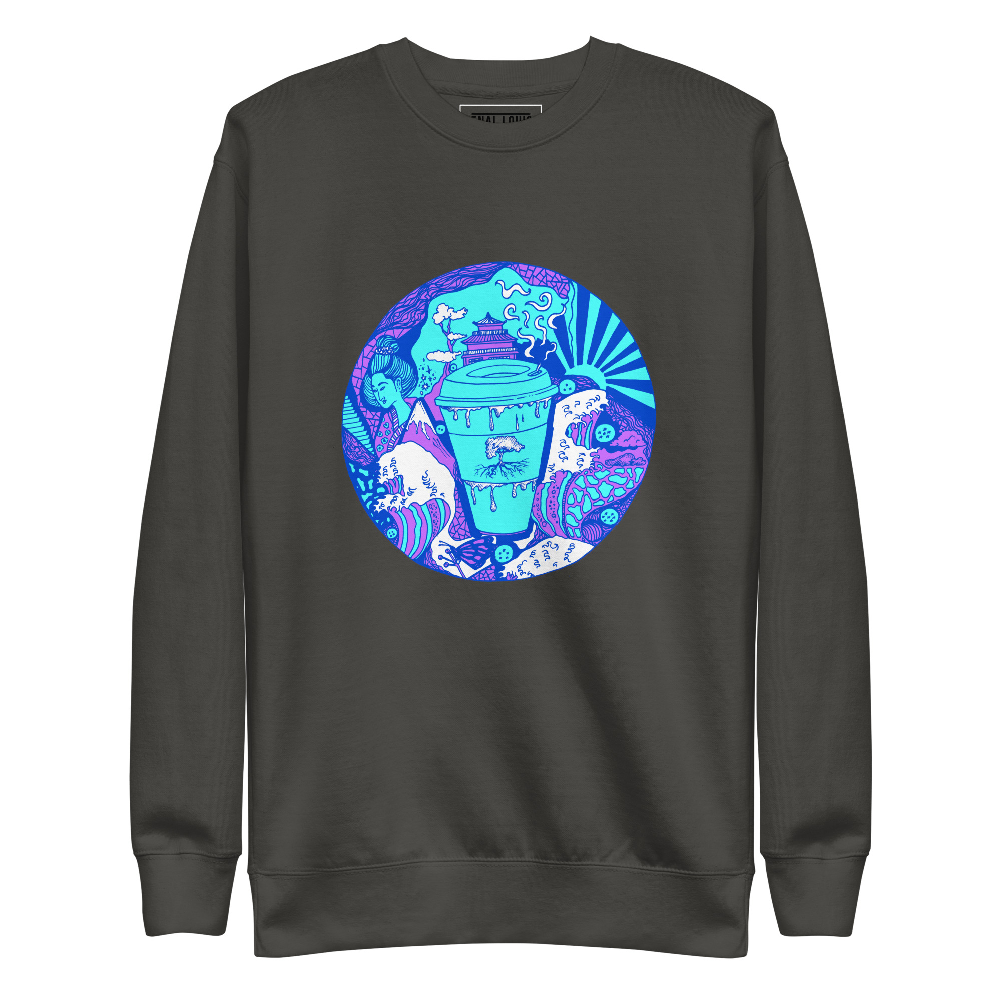 Blue Coffee in Japan - Coffee Sweatshirt - Image 7