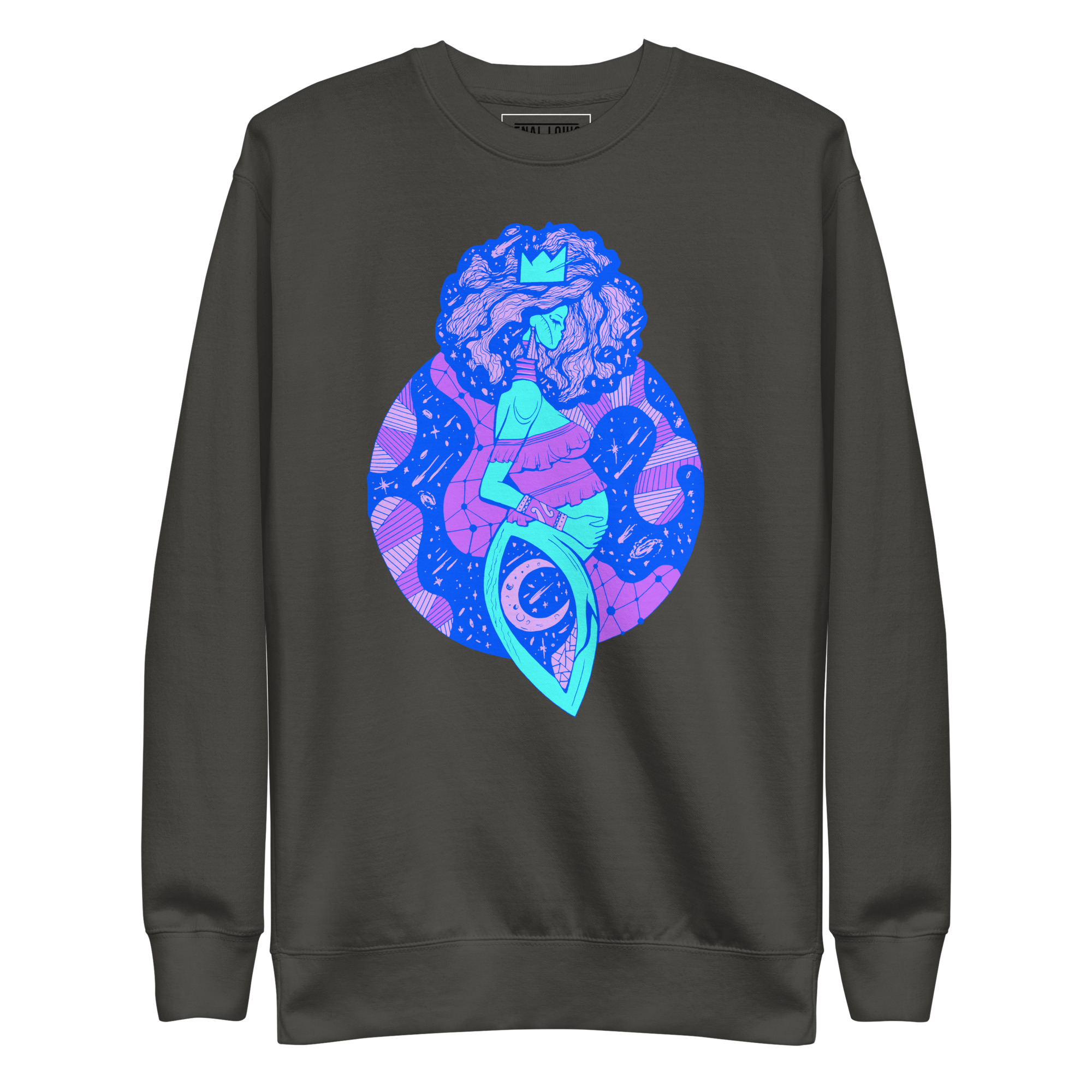 Blue Birth of Sahelle | Art gift for Mom Sweatshirt - Image 7