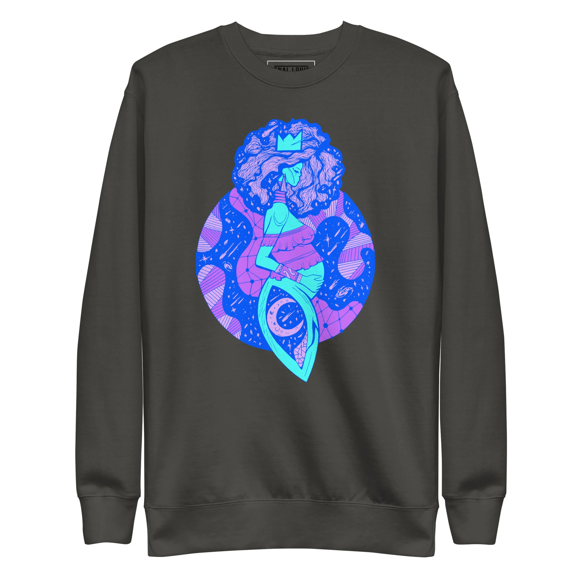 Blue Birth of Sahelle | Art gift for Mom Sweatshirt - Image 7