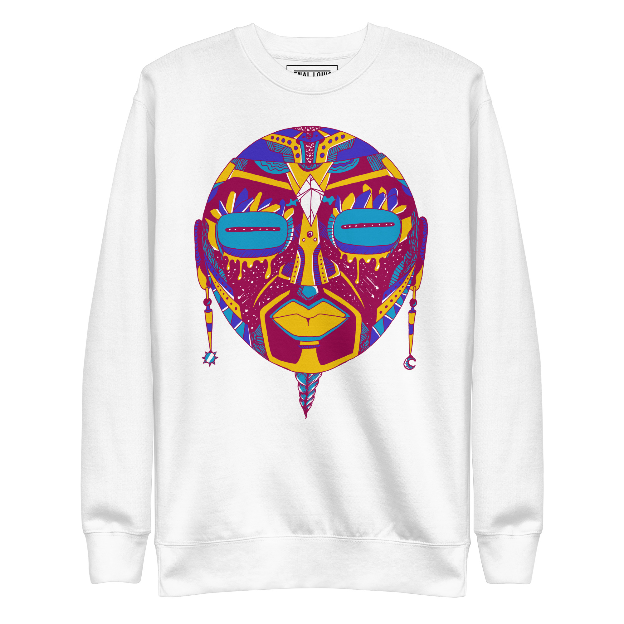 Triadic African Mask No. 2 - African Sweatshirt - Image 8