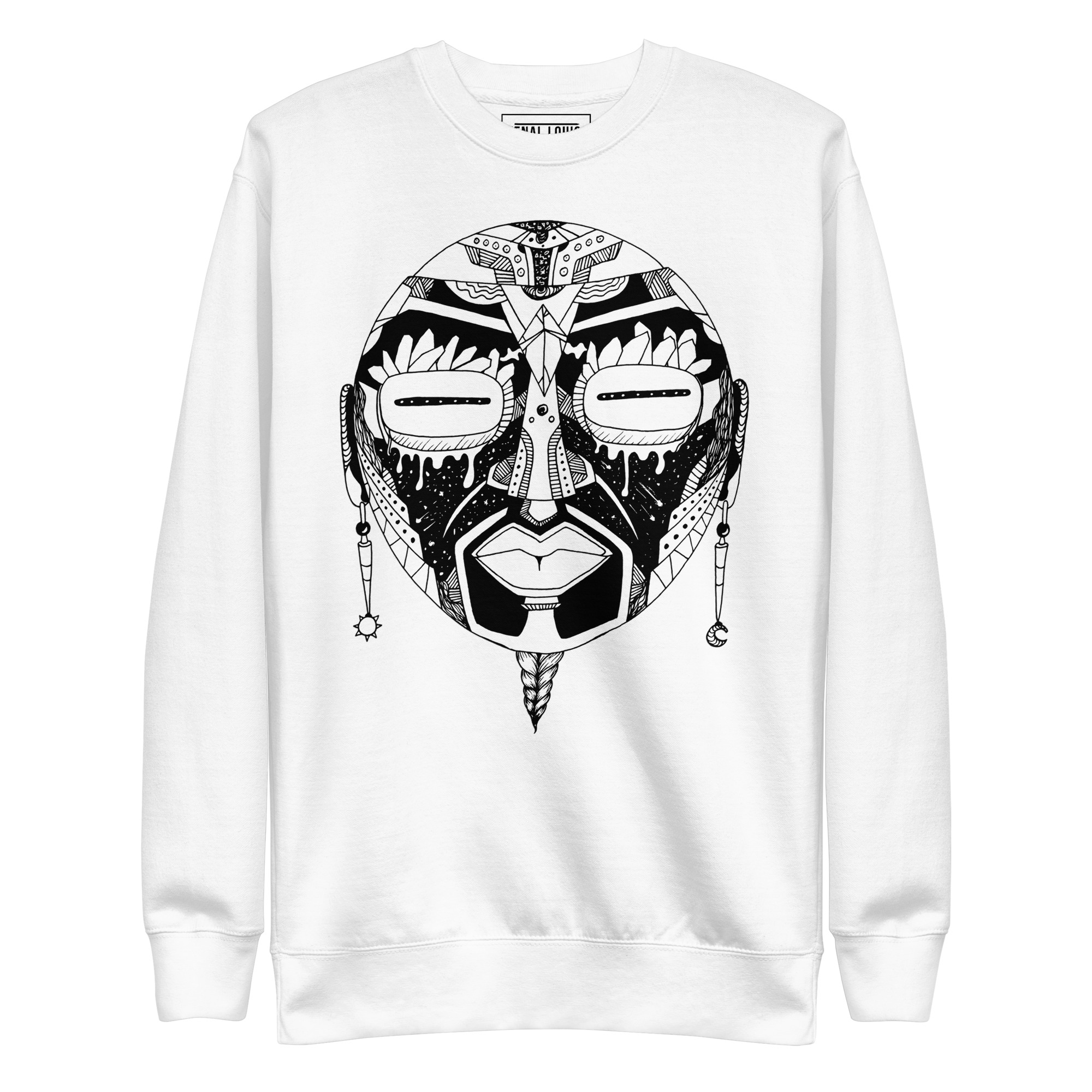 African Mask No. 2 - African Sweatshirt - Image 8