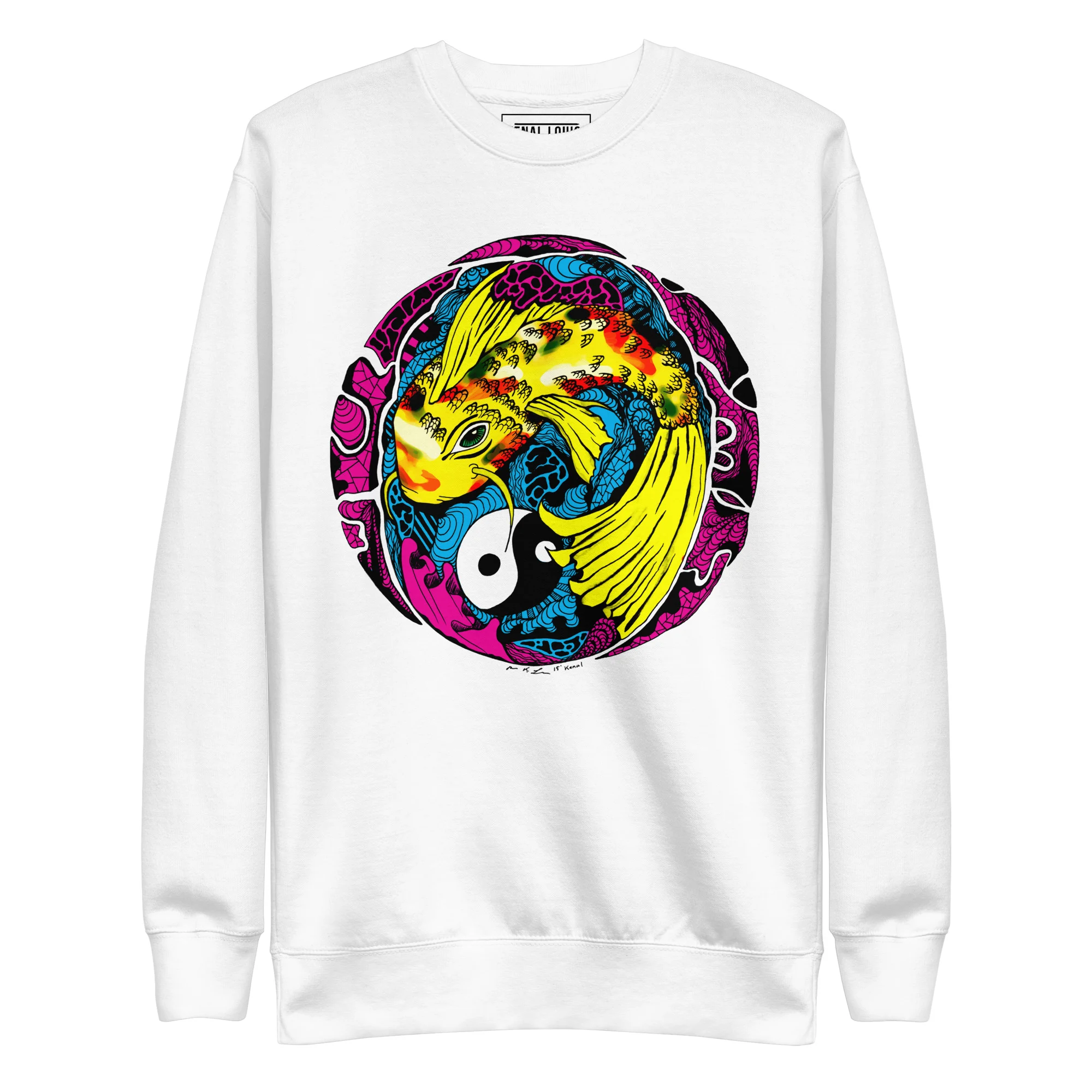 CMYK Koi of Balance - Koi Fish Sweatshirt - Image 8