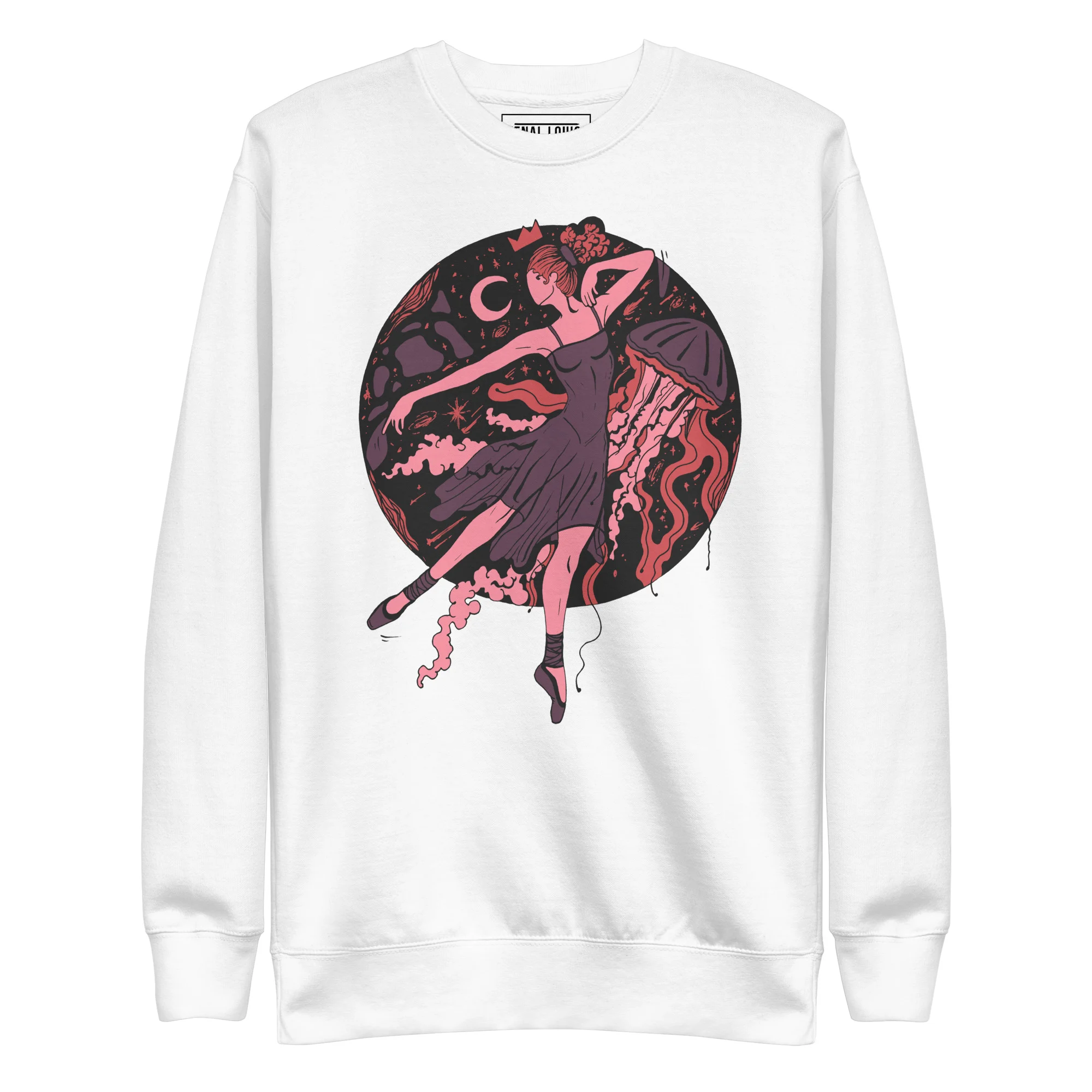 Amber and Rose The Oceanic Dancer | Ballerina Drawing Sweatshirt - Image 8