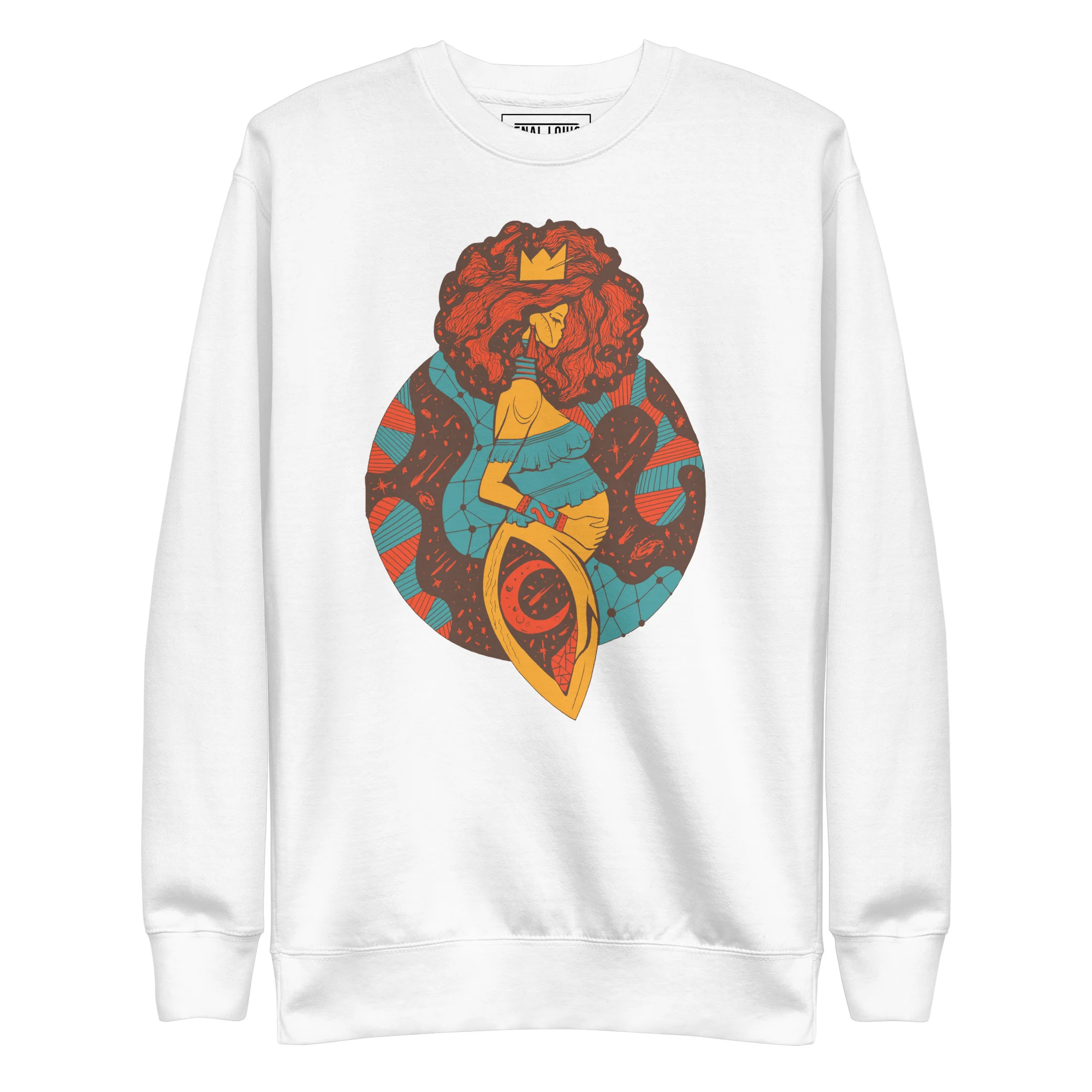 Cafe Birth of Sahelle | Art gift for Mom Sweatshirt - Image 8