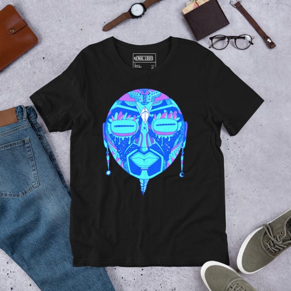 Blue African Mask No. 2 - African T-shirt