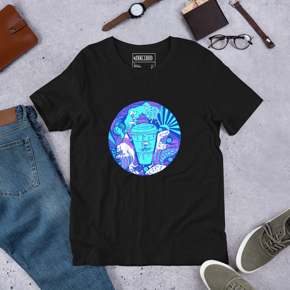 Blue Coffee in Japan - Coffee T-shirt