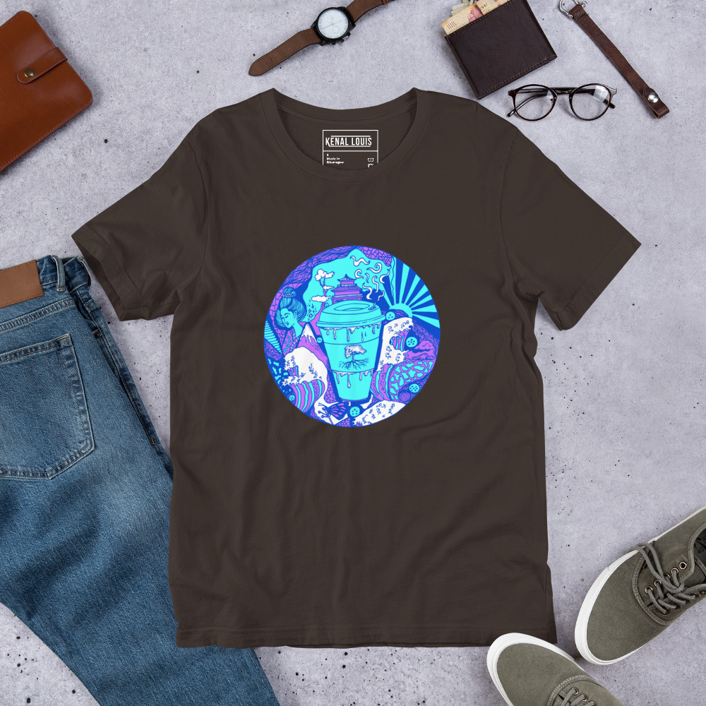 Blue Coffee in Japan - Coffee T-shirt - Image 6