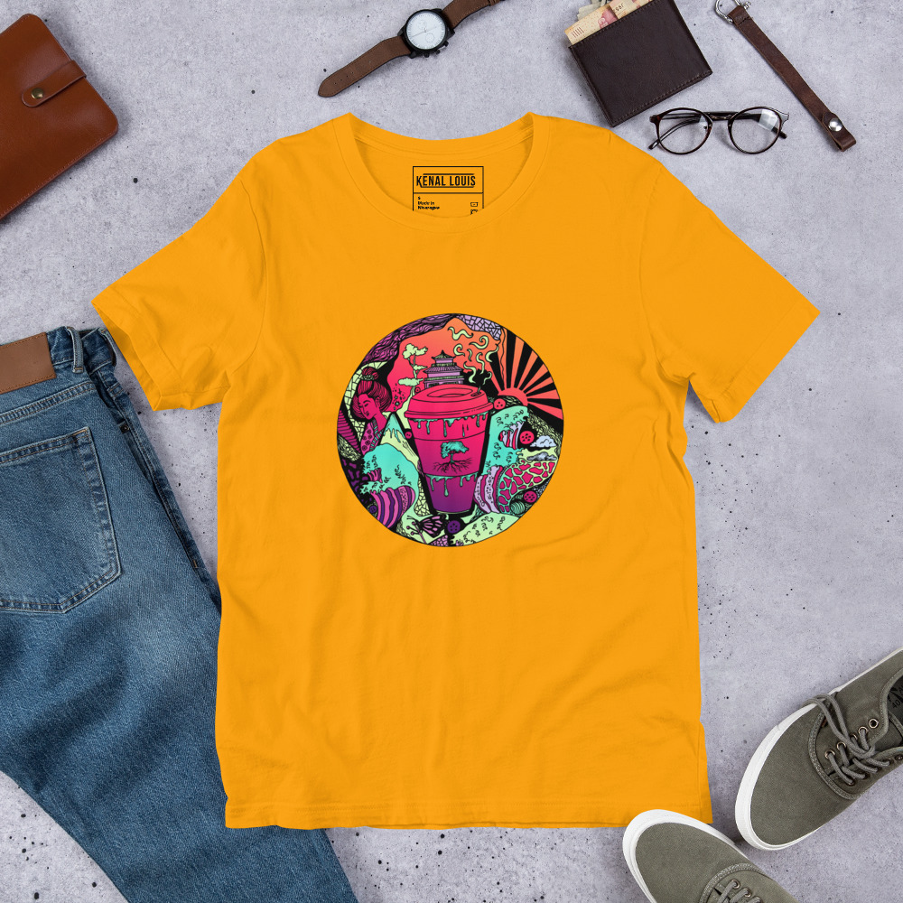 Blue Red Blend Coffee in Japan - Coffee T-shirt - Image 6