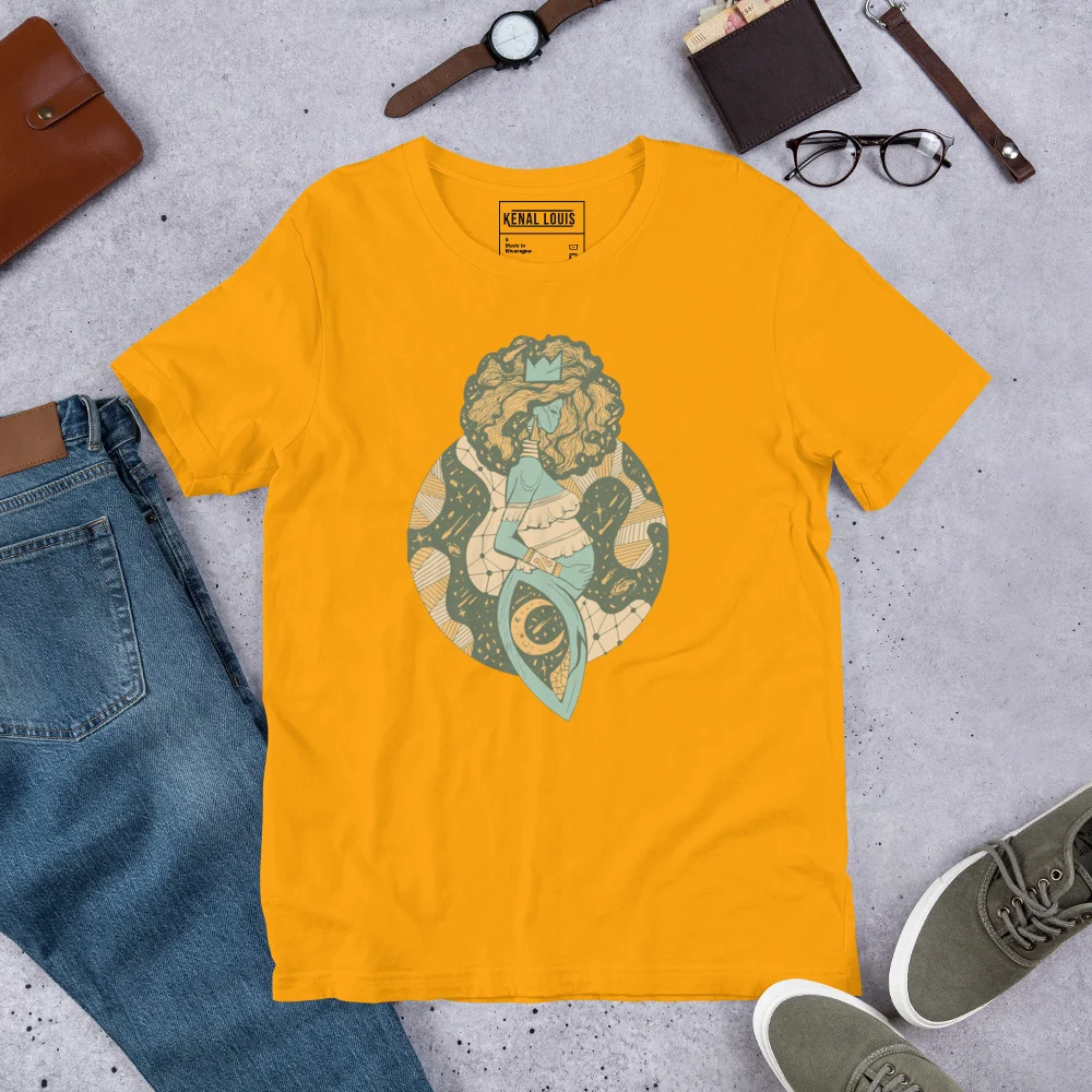 Sage Green Birth of Sahelle | Art gift for Mom T-shirt - Image 6