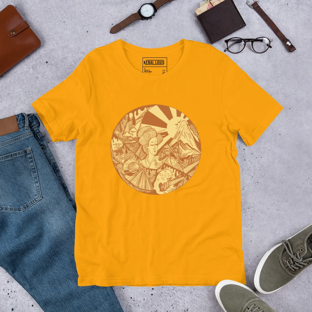 Terracotta Dreaming of Japan - Japanese Circle T-shirt - Image 6